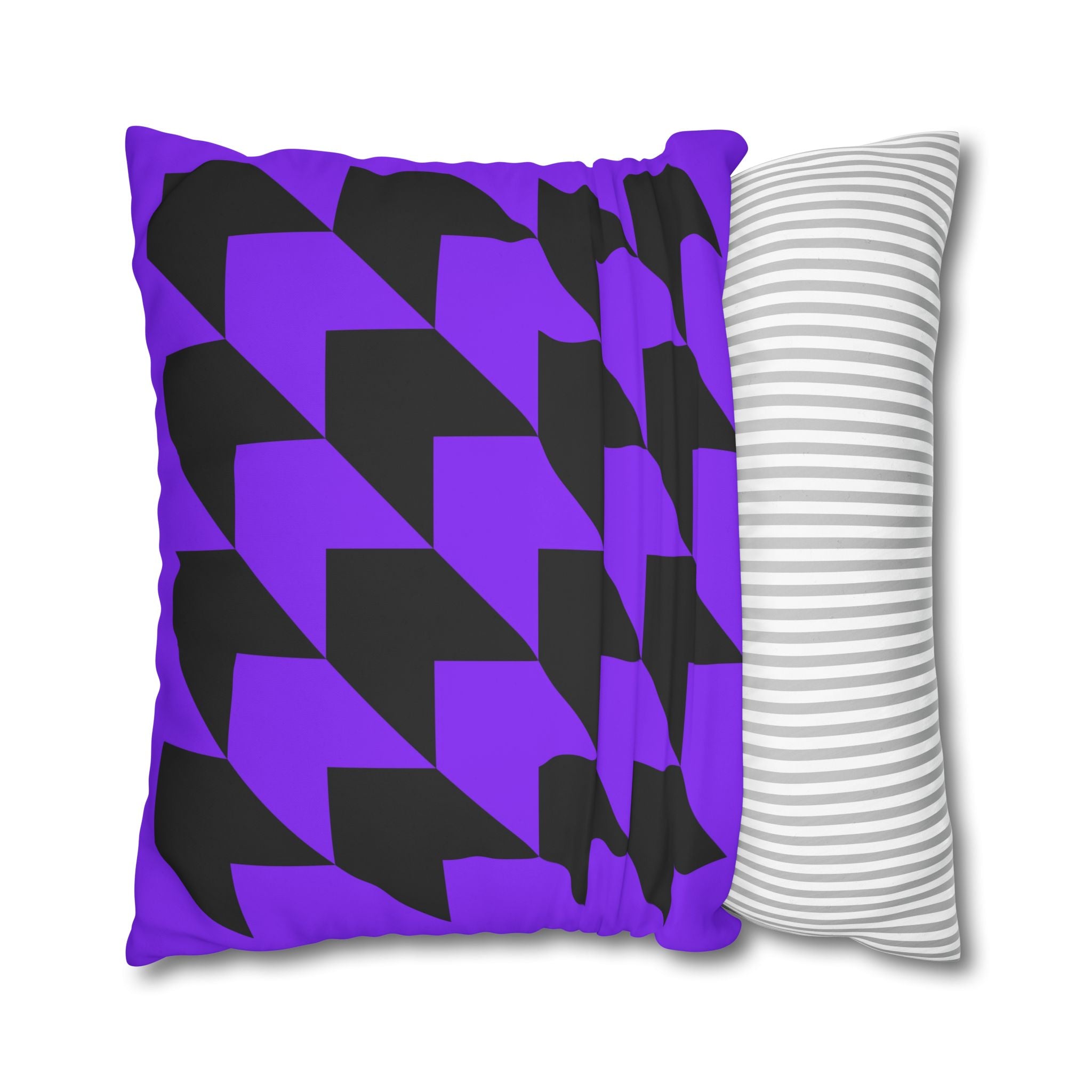 Geometric Purple Arrow Pillowcase