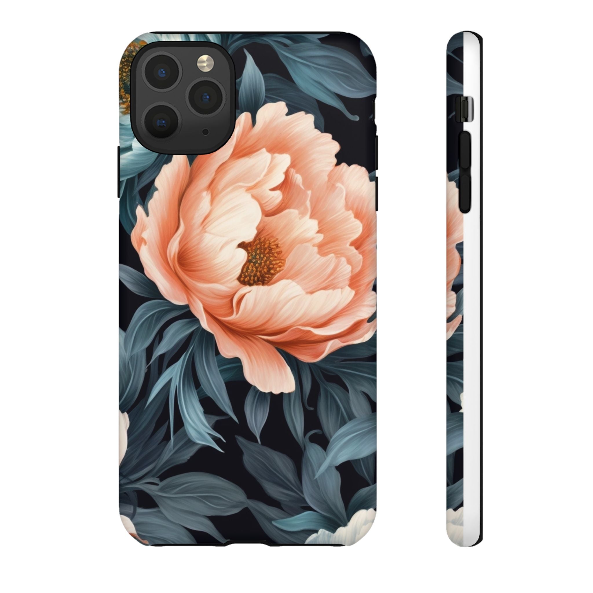 Moody Floral iPhone Case - Hexagon Stone