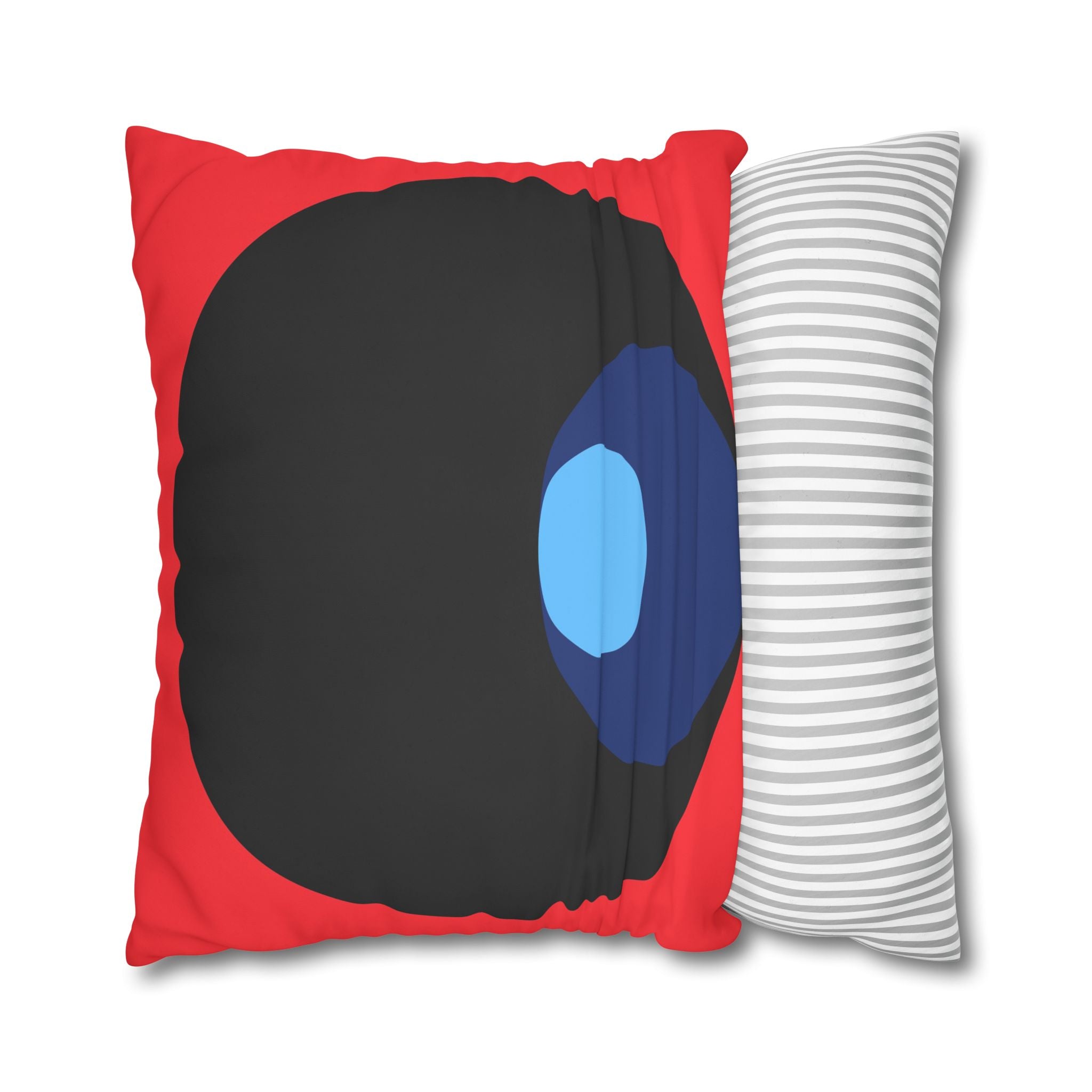 Abstract Circles Red Pillowcase