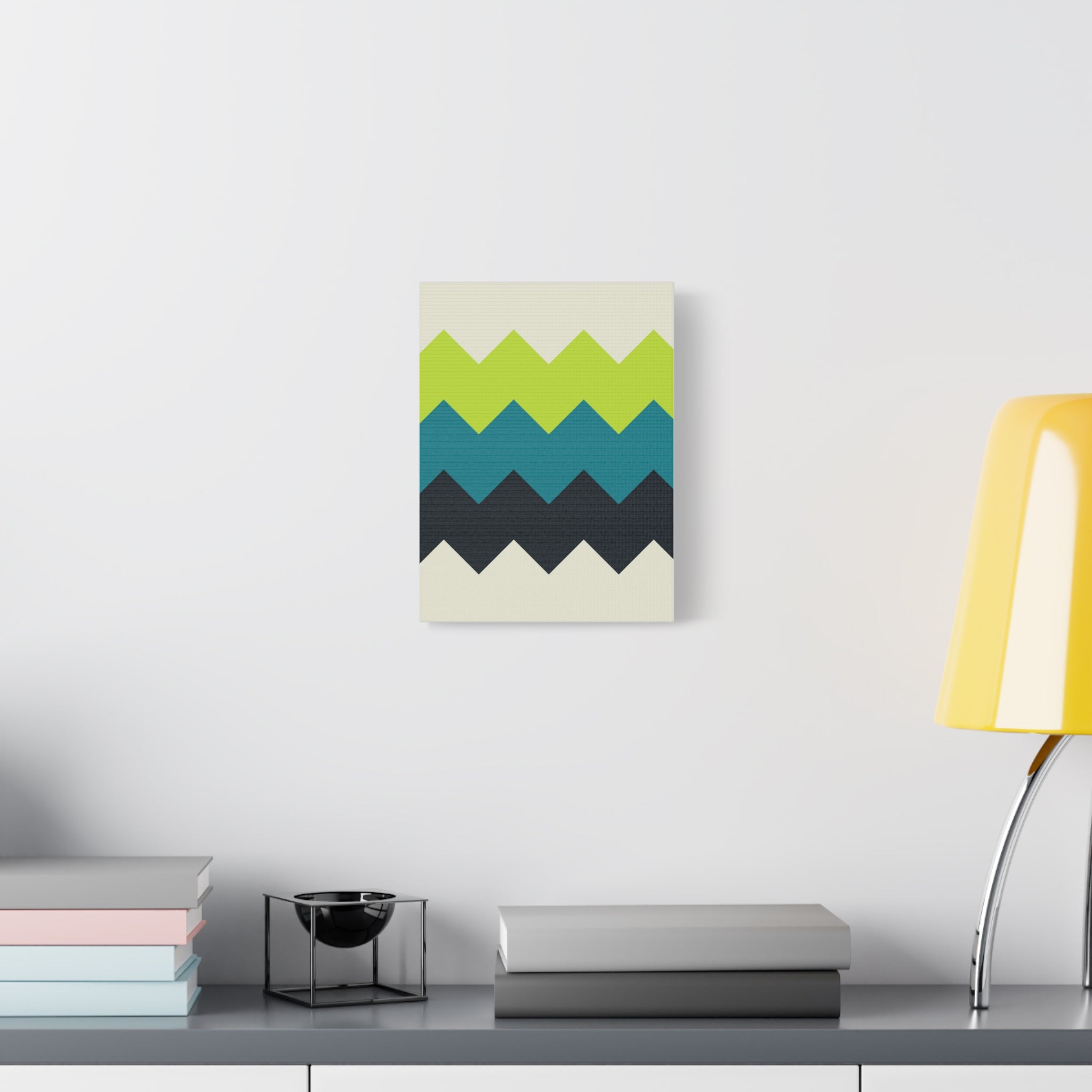 Abstract Geo Zigzag Canvas Art Print