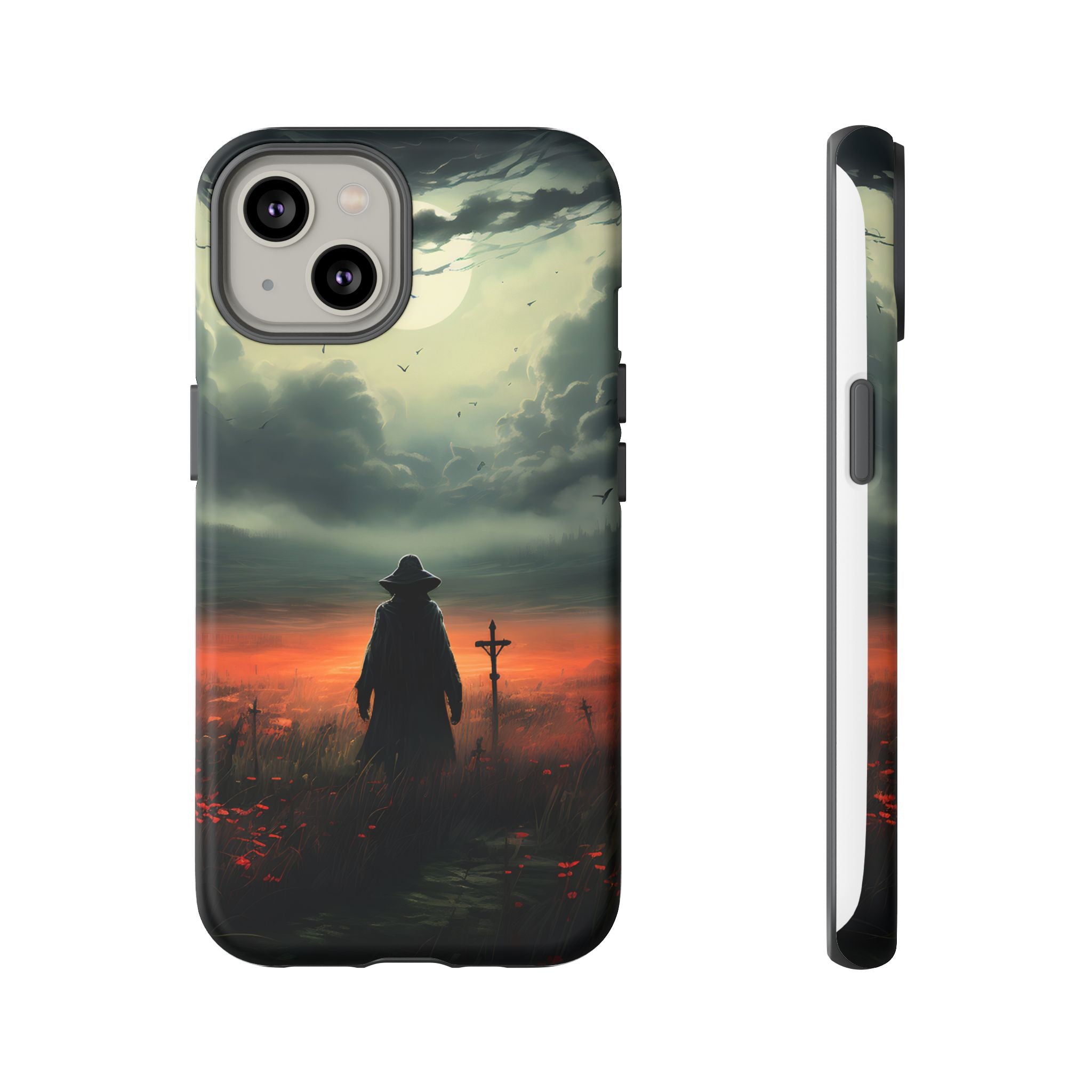 Haunted Field Hexagon Stone iPhone Case