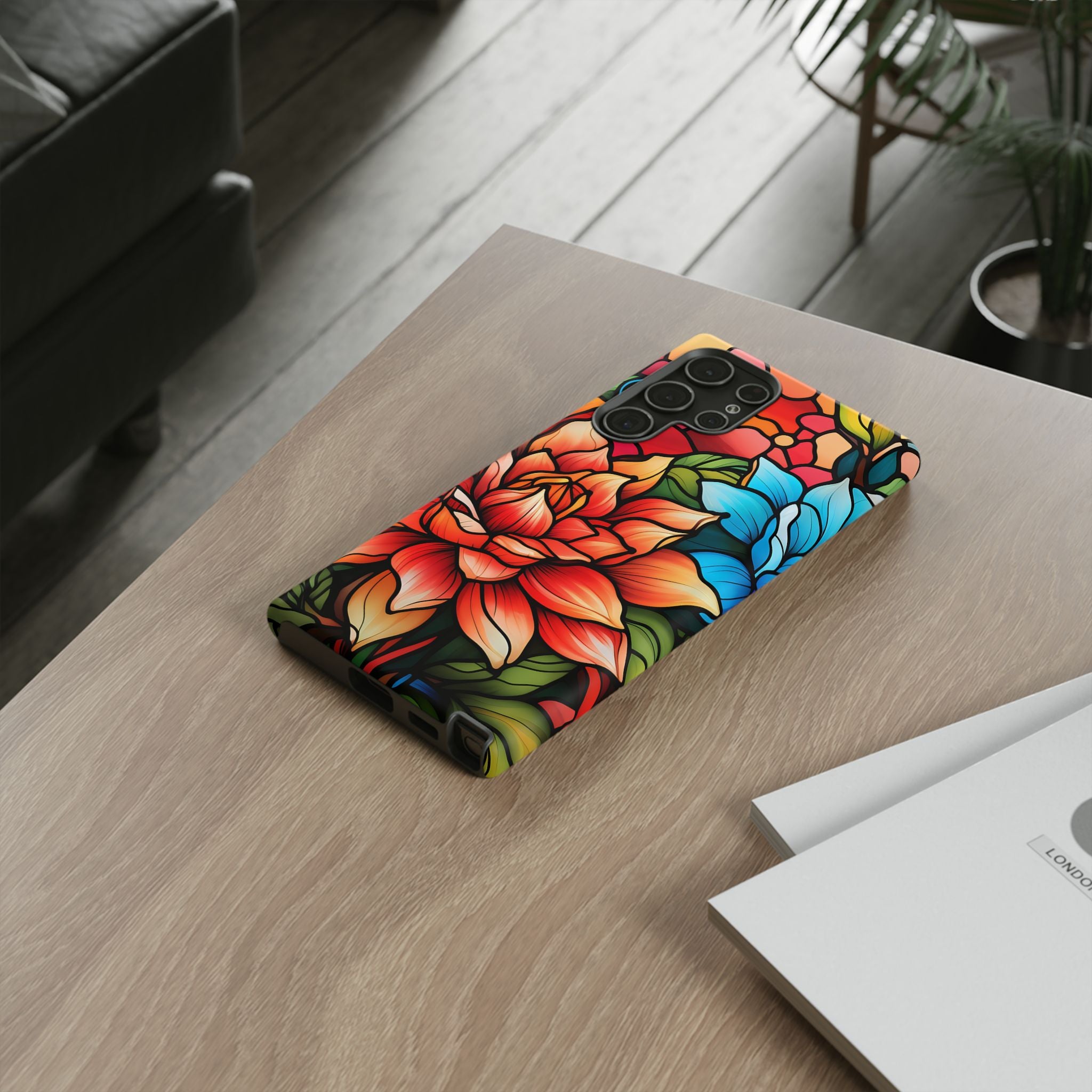 Stained Glass Floral Samsung Case