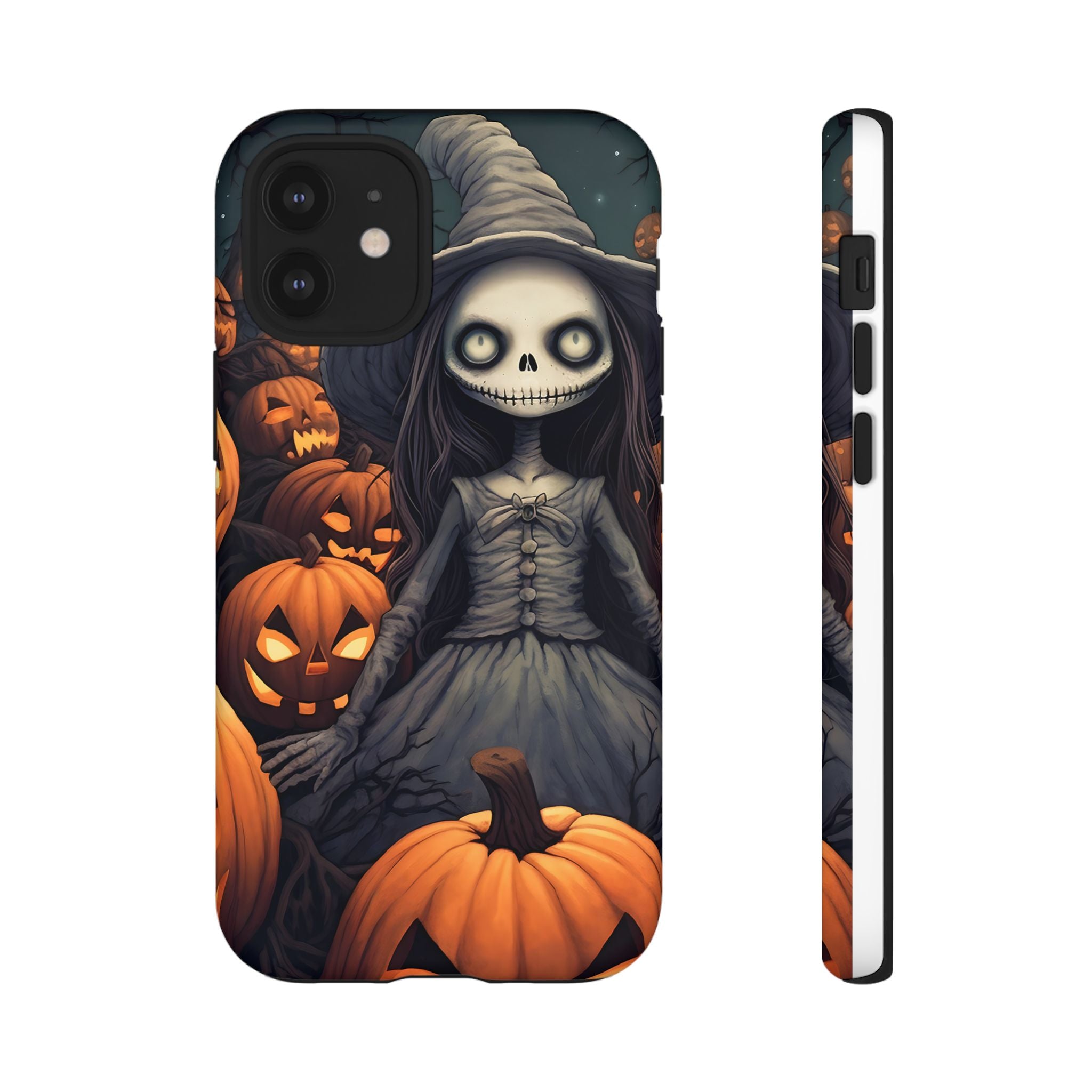 Spooky Witch Girl Hexagon Stone iPhone Case