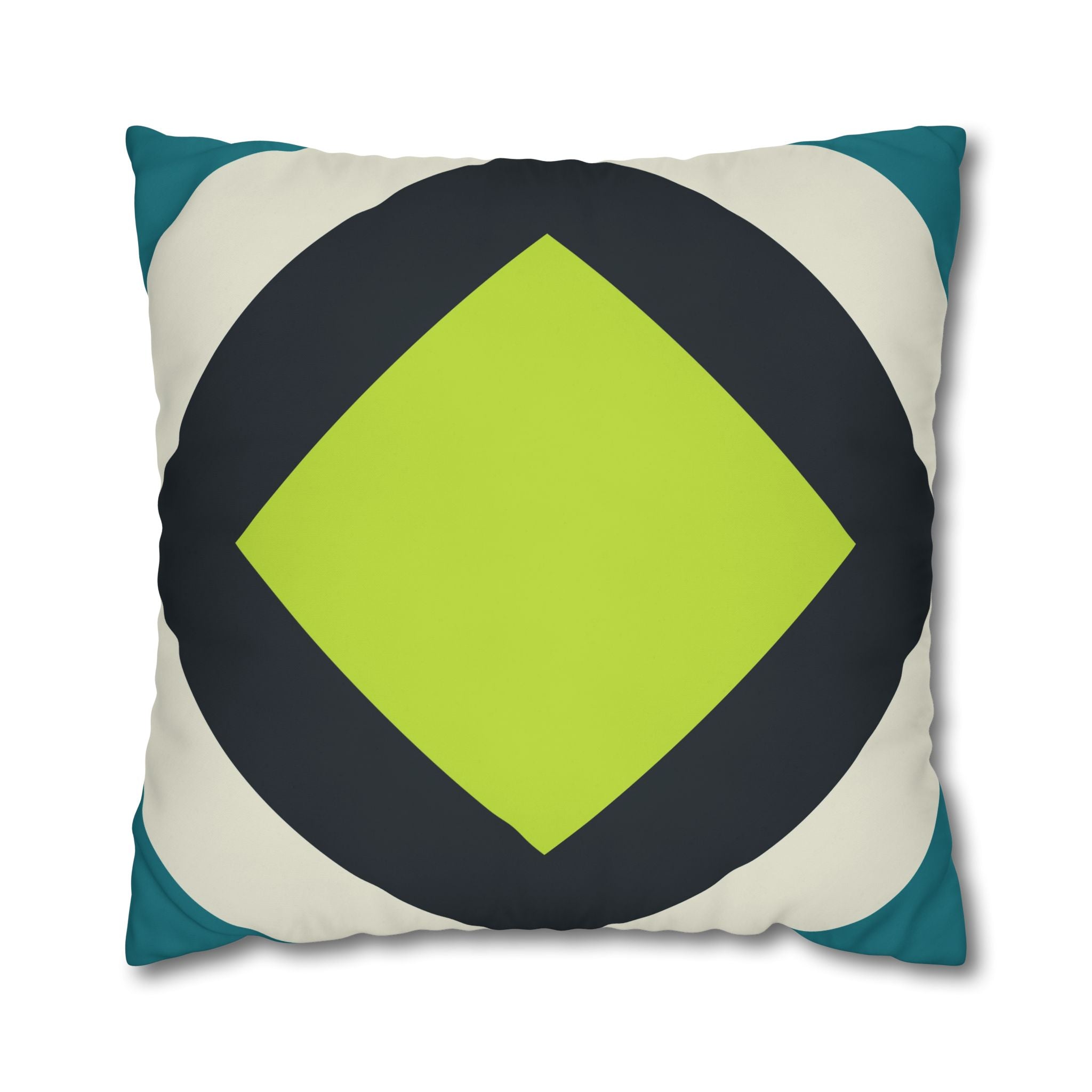 Geometric Diamond Pillowcase - Modern Art