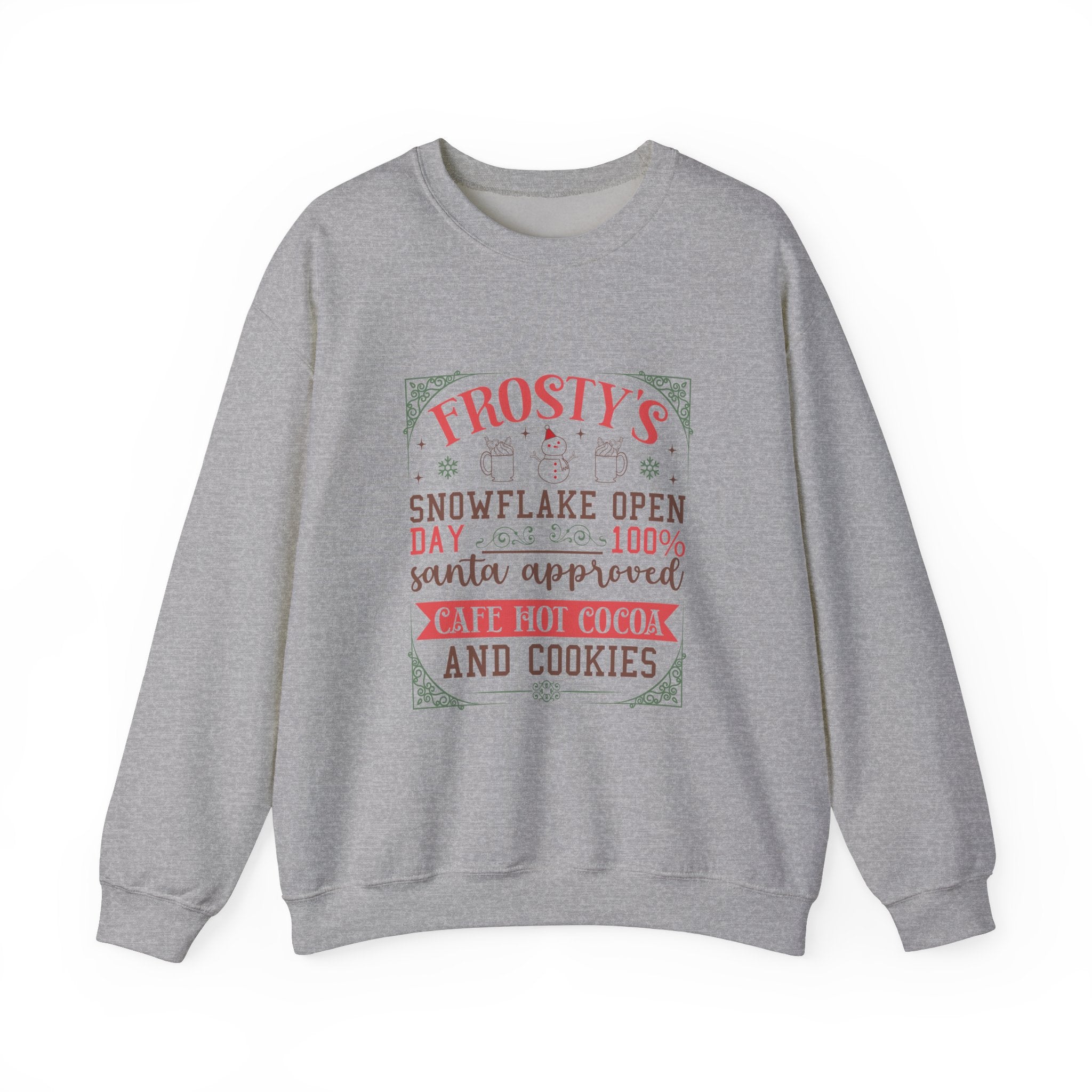 Frosty's Snowflake Open Day Christmas Sweatshirt