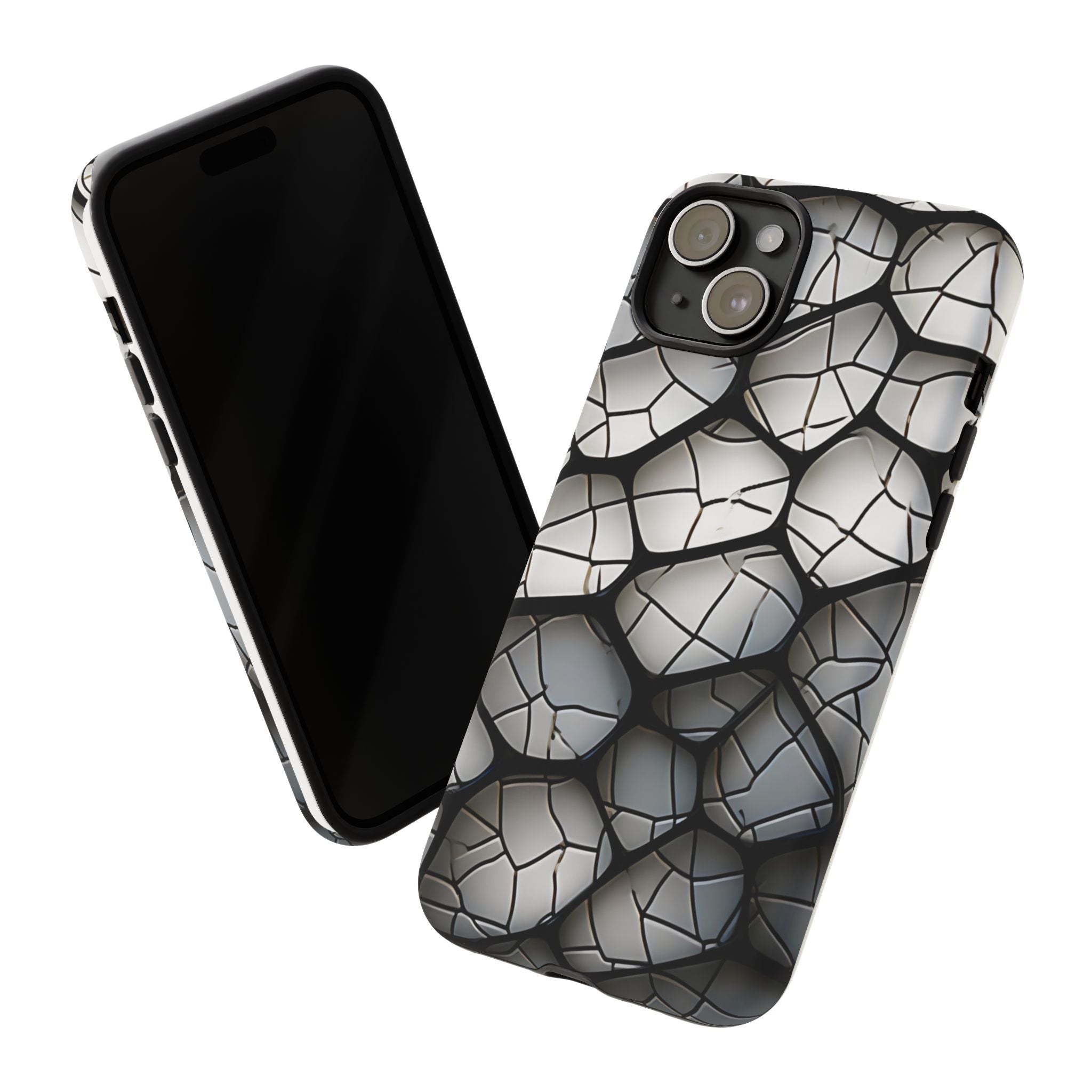 Abstract Mosaic iPhone Case - Textured & Chic