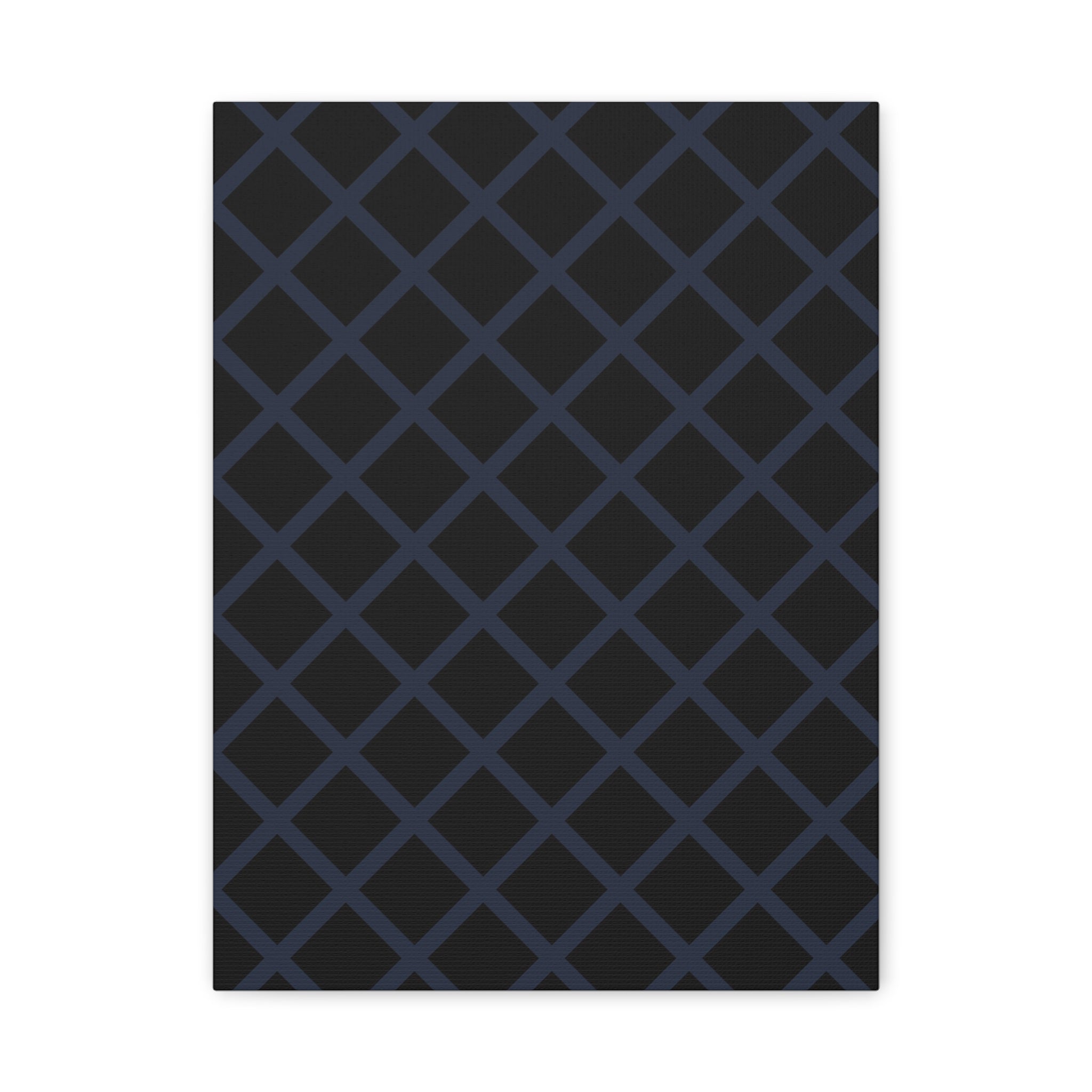 Geometric Diamond Lattice Canvas Art