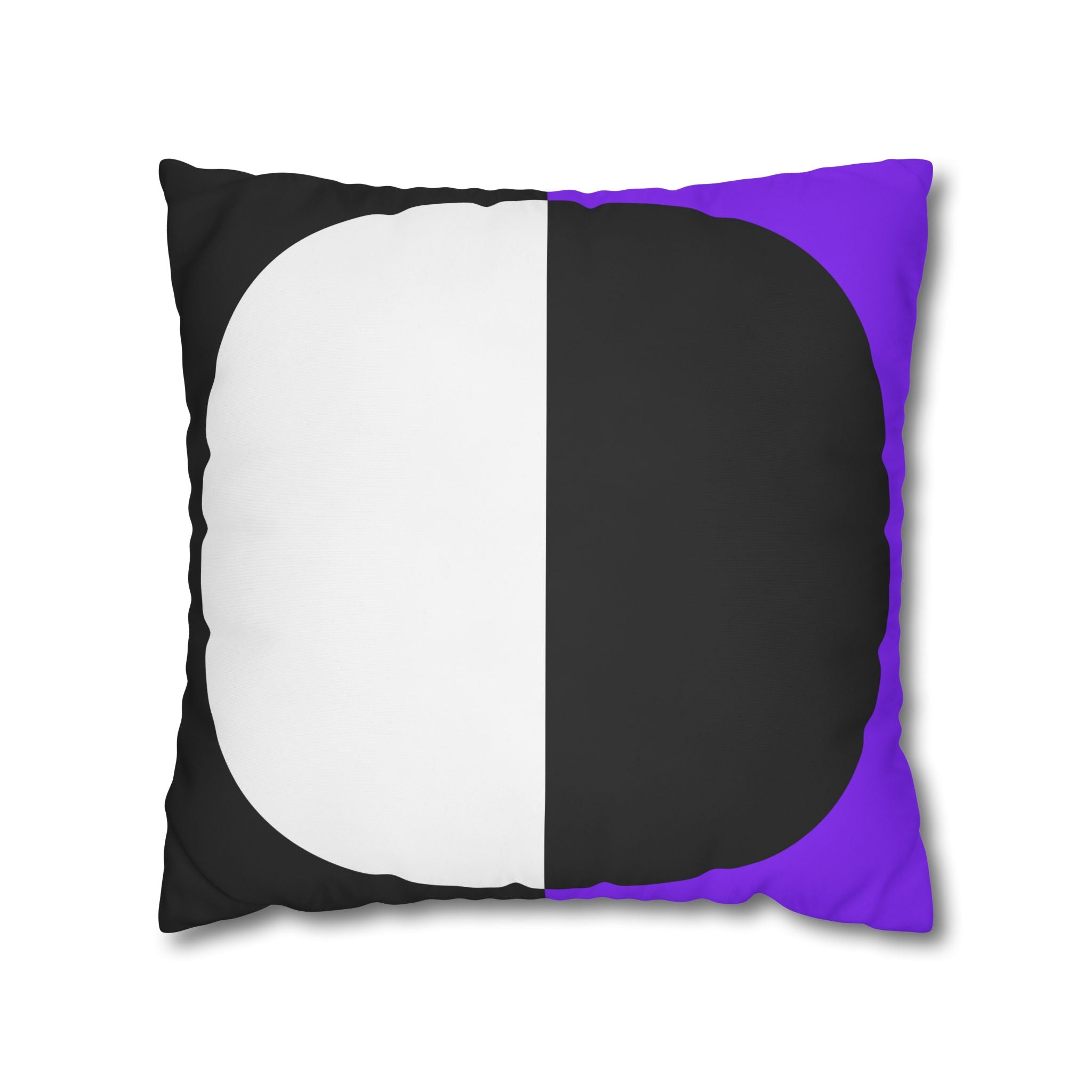 Geometric Purple & Black Pillowcase