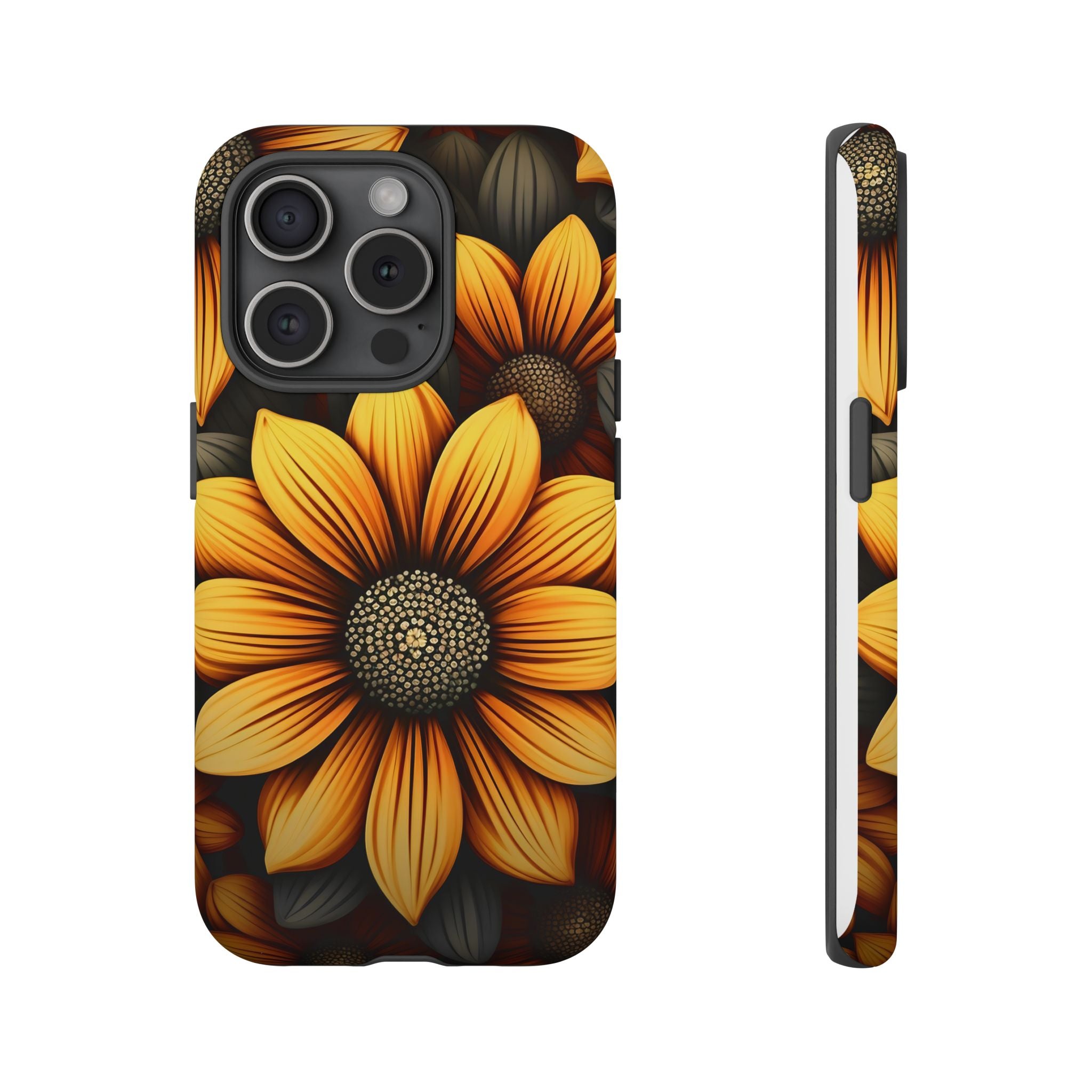 Sunburst Hexagon iPhone Case - Rugged Texture