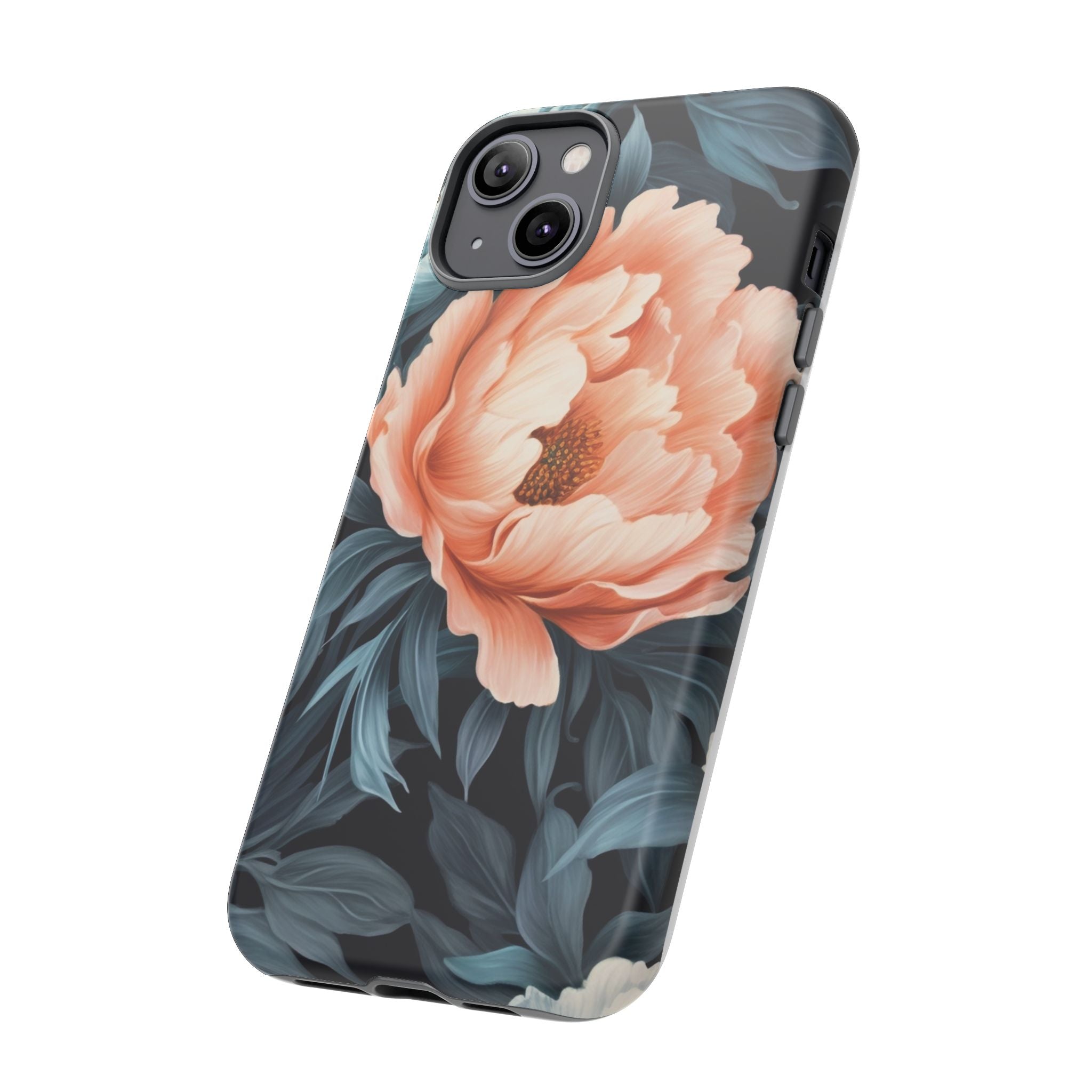 Moody Floral iPhone Case - Hexagon Stone