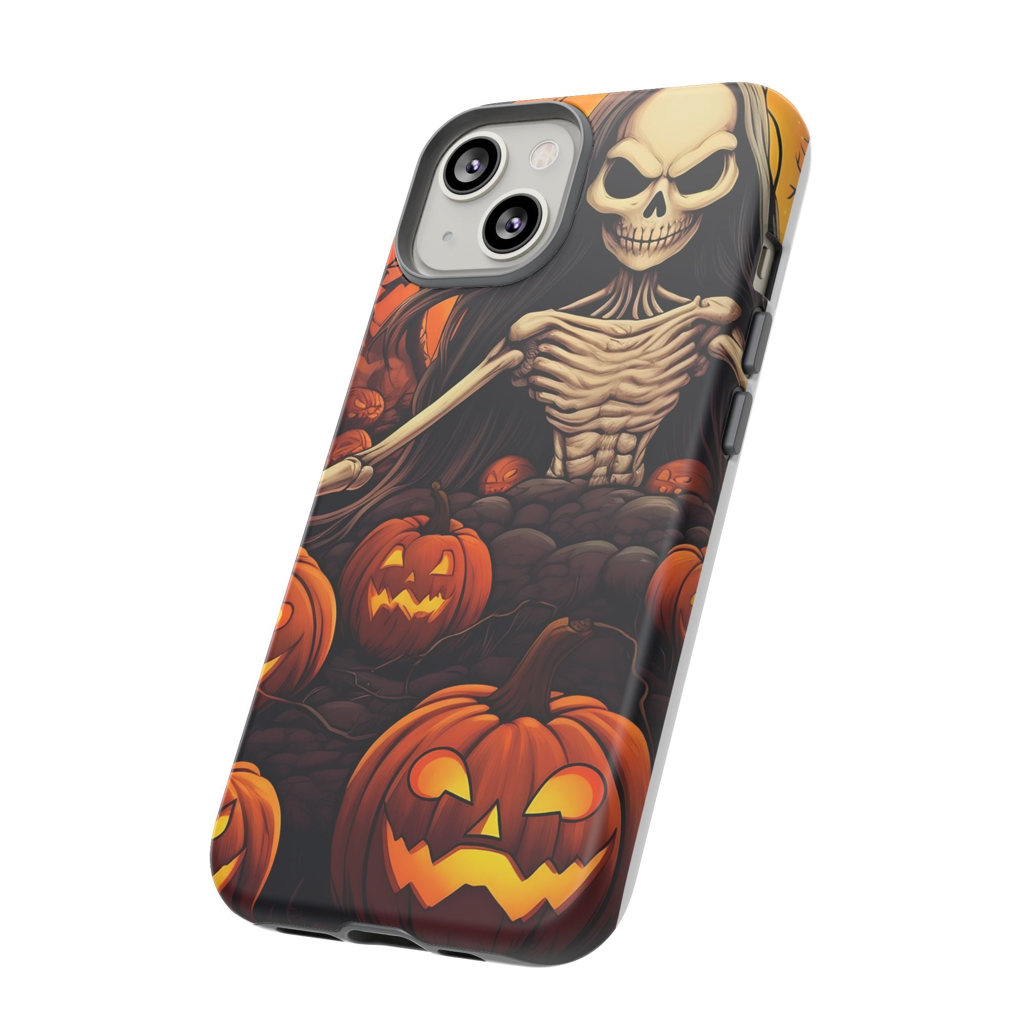 Spooky Skeleton Hexagon iPhone Case