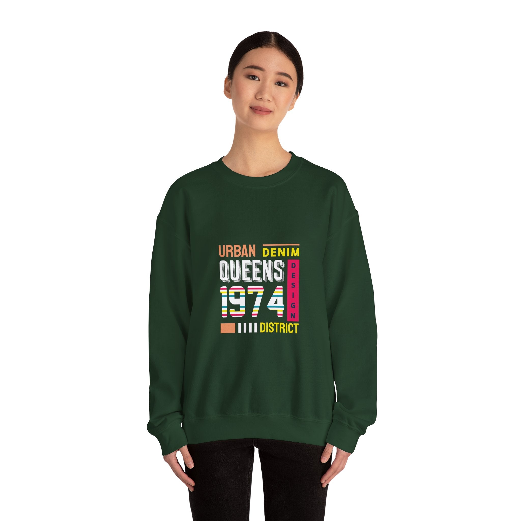 Queens 1974 Urban Denim Sweatshirt