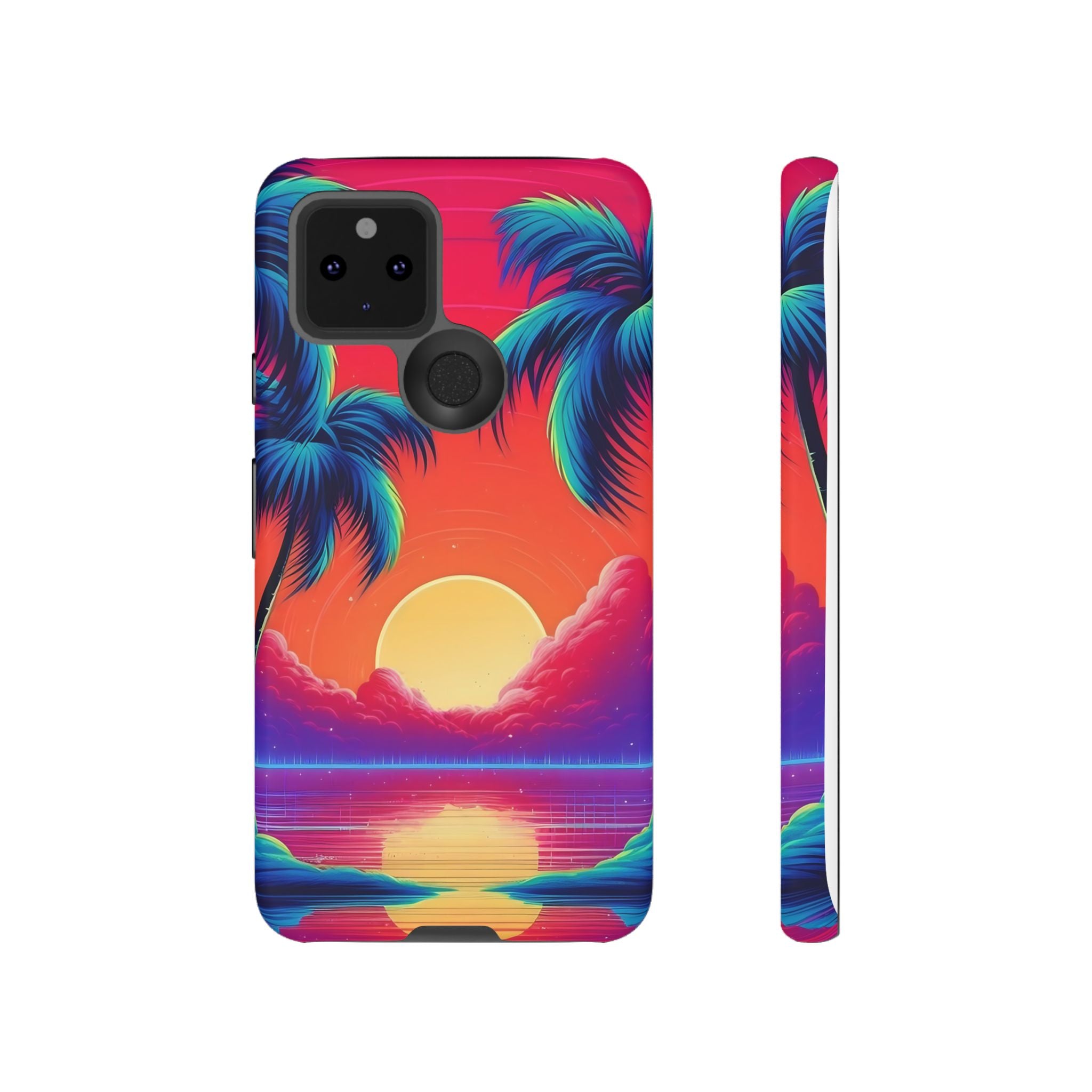 Sunset Palm Google Pixel Case (All Models) - Retro Futuristic