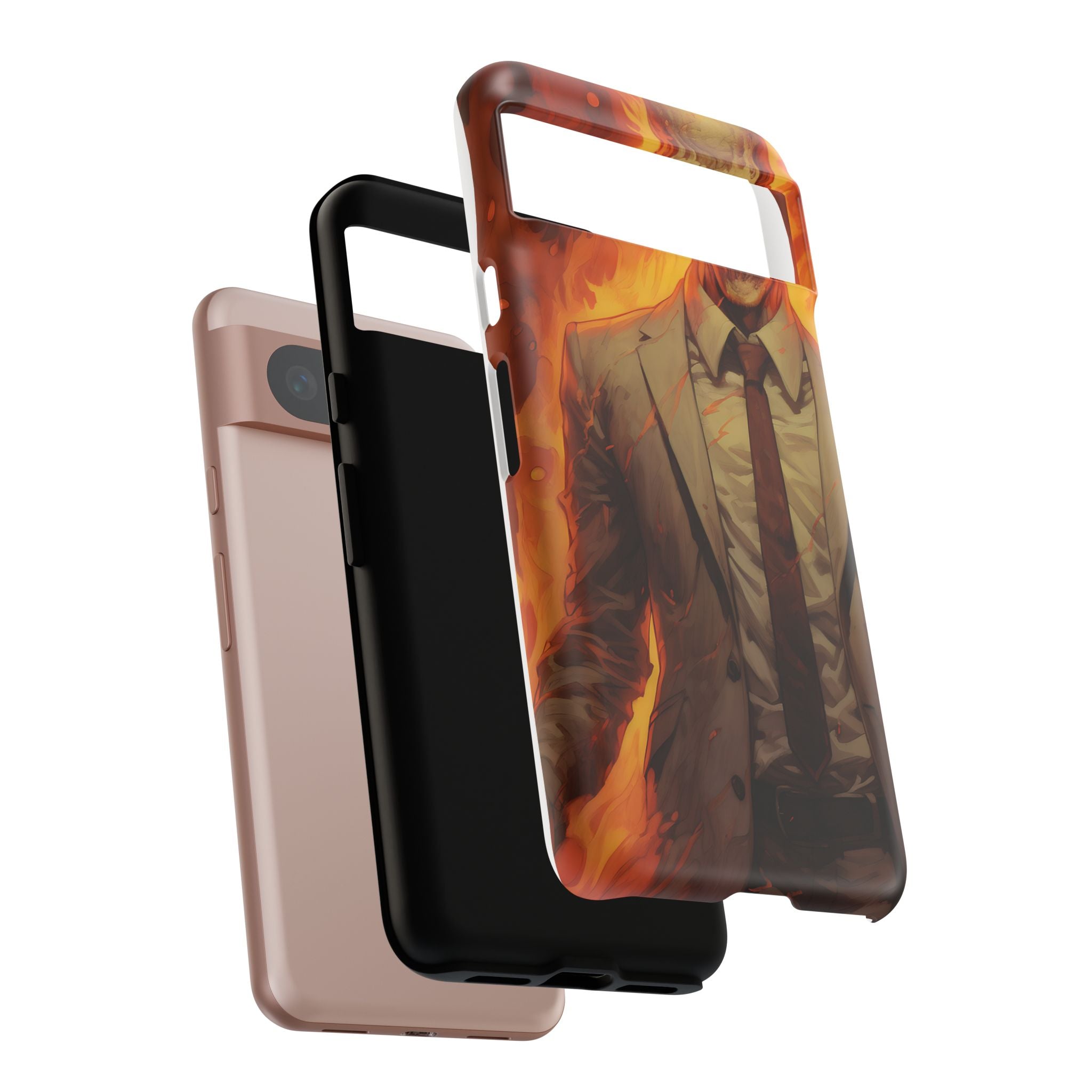 Fiery Skull Man Google Google Pixel Case (All Models)