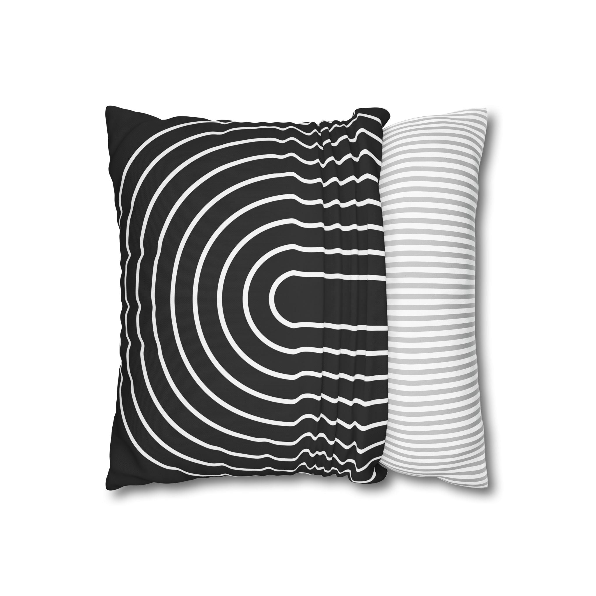 Minimalist Arch Pillowcase - Black & White