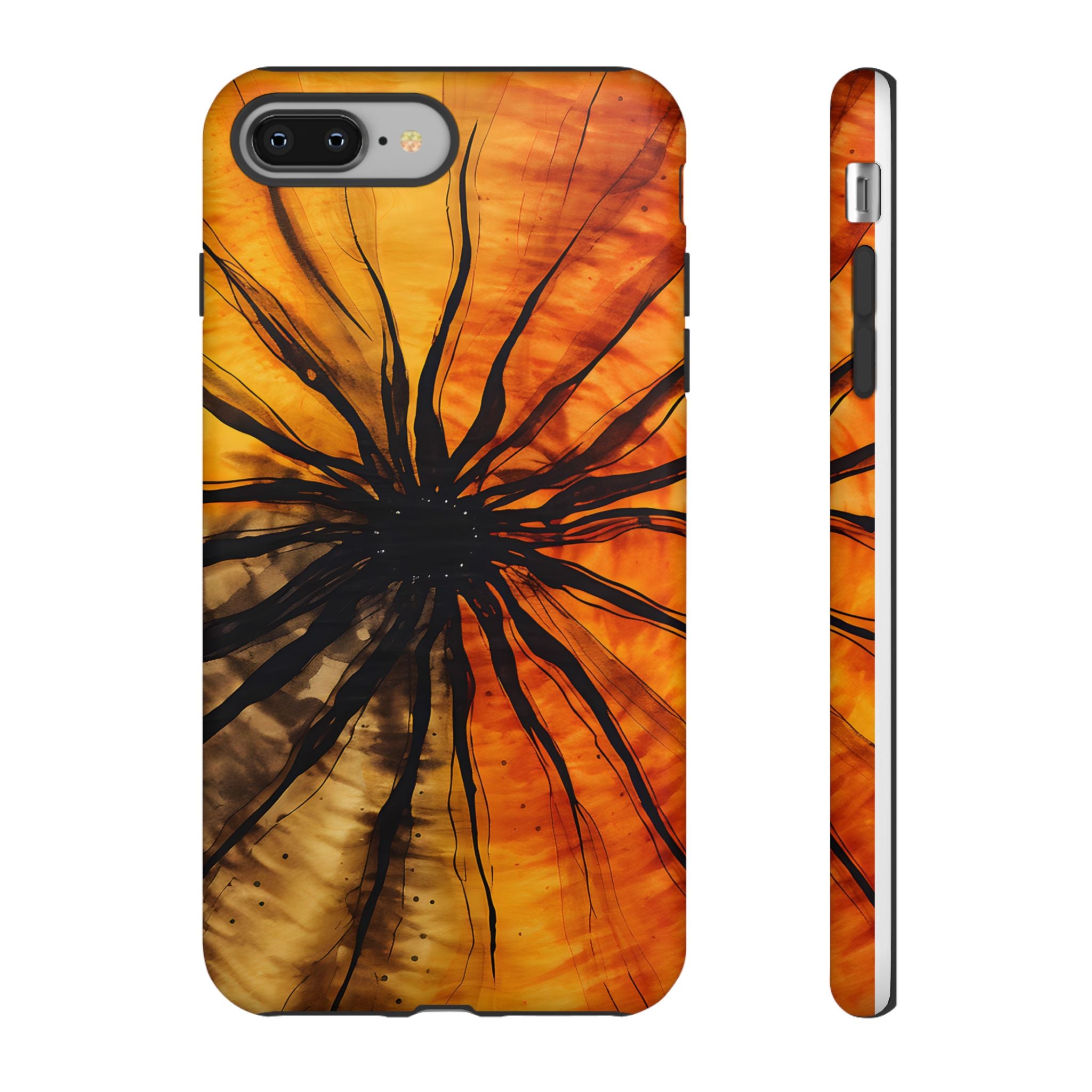 Fiery Sunburst Hexagon iPhone Case