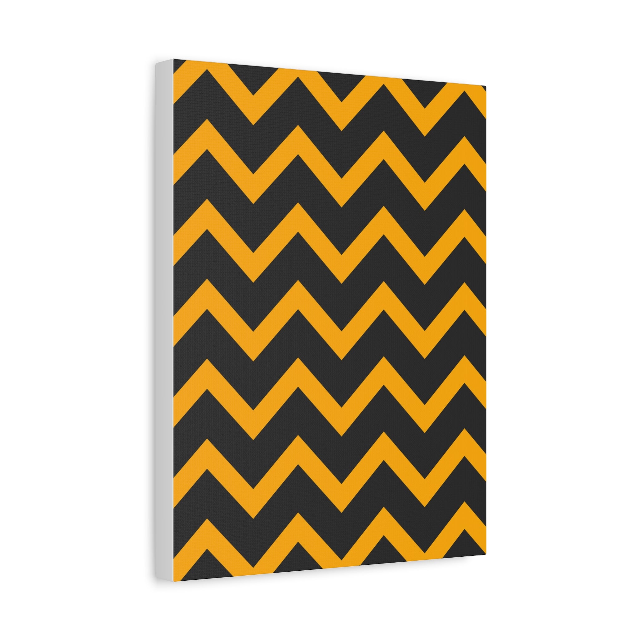 Bold Zigzag Geometric Canvas Art