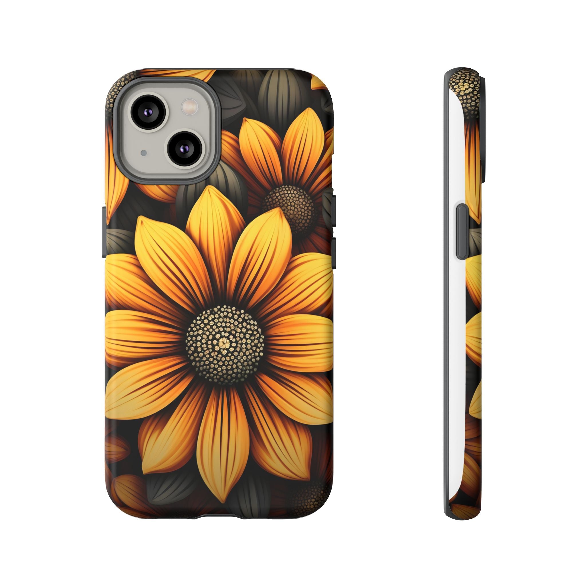 Sunburst Hexagon iPhone Case - Rugged Texture