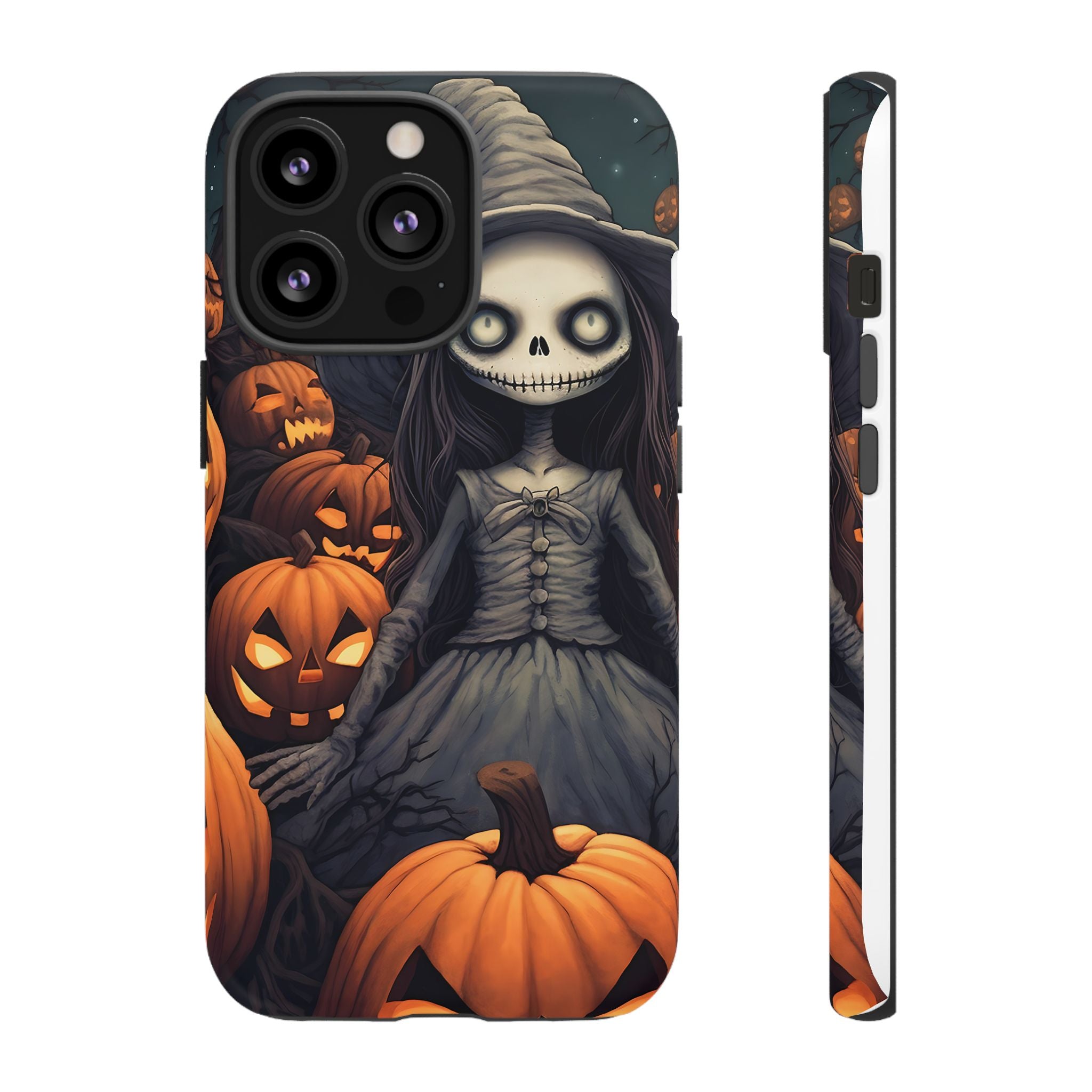 Spooky Witch Girl Hexagon Stone iPhone Case