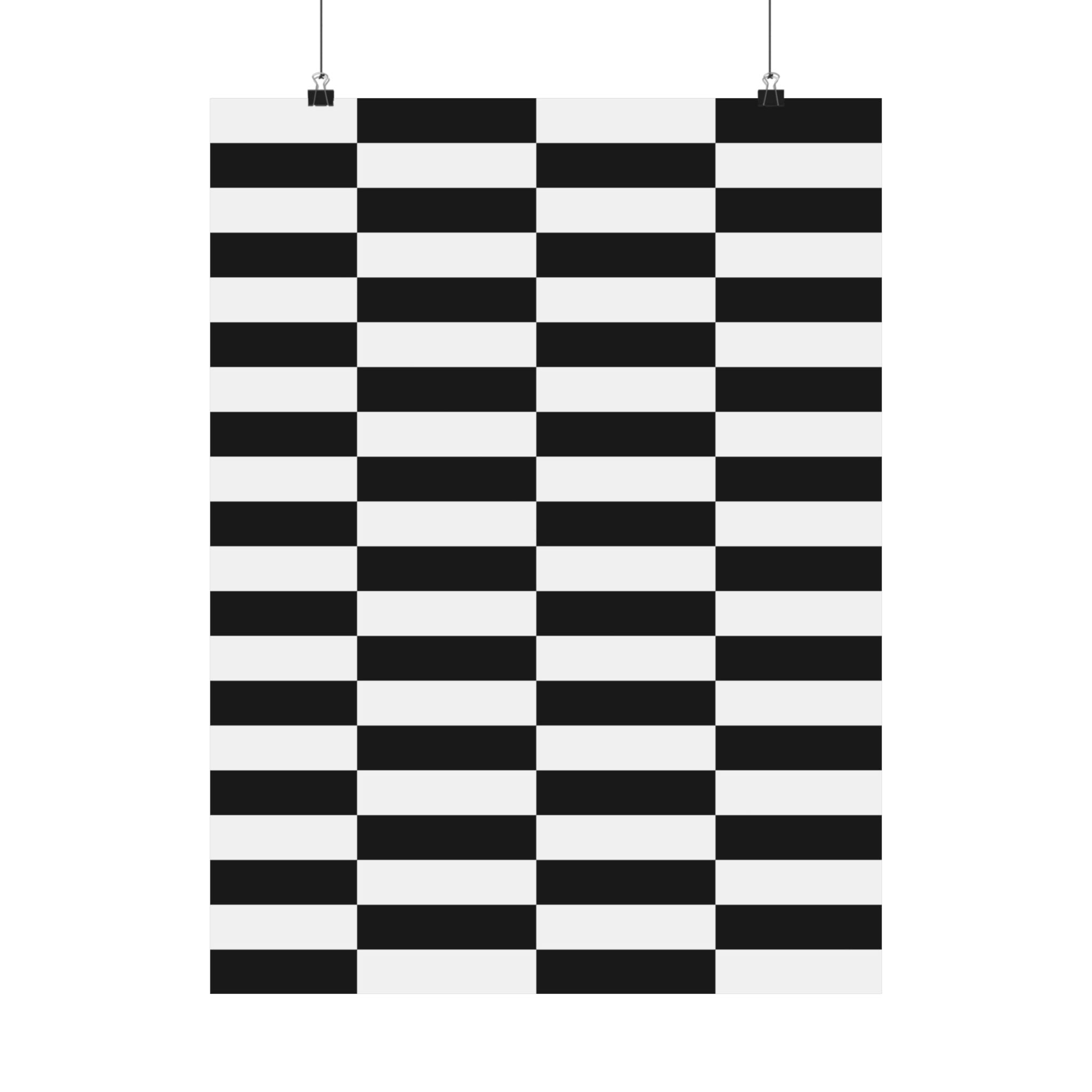 Abstract Black & White Geometric Poster