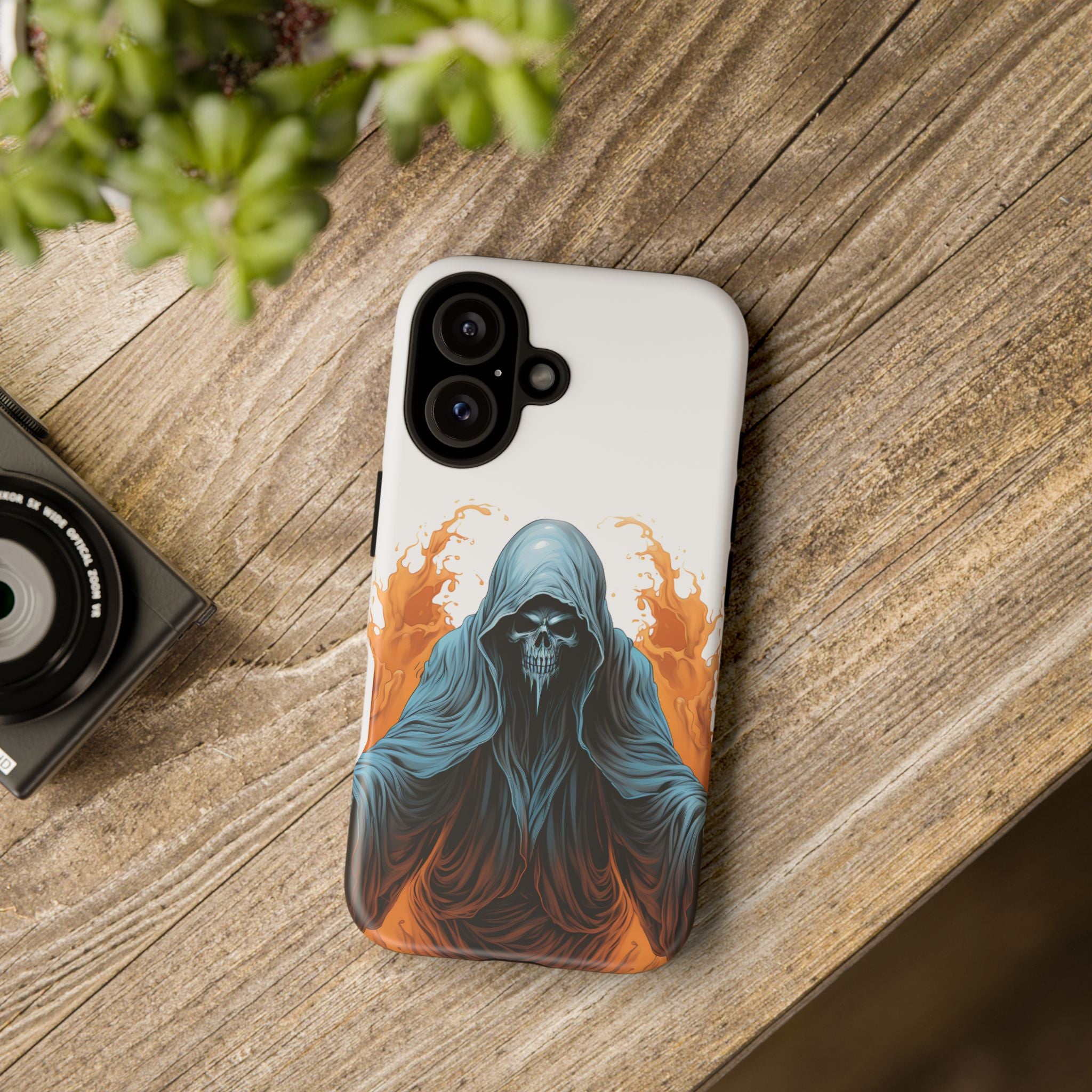 Grim Reaper Hexagon Stone iPhone Case