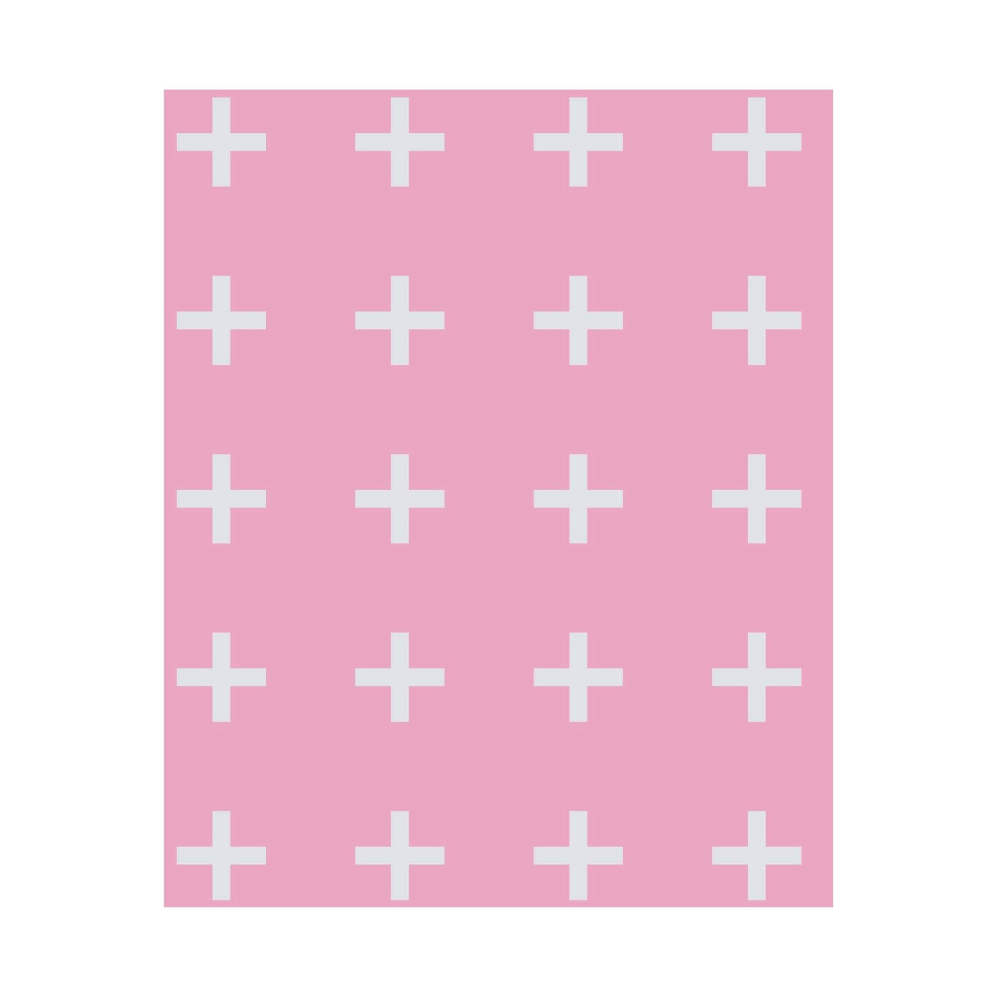 Minimalist Pink Plus Sign Poster