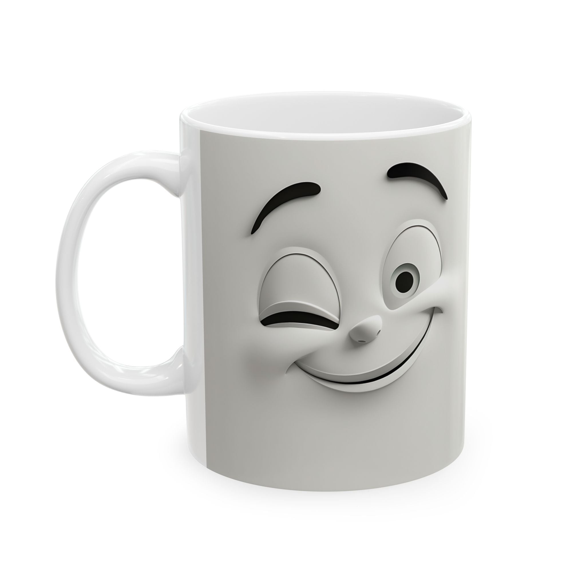 Winking Faces Mug - Cute & Cheerful