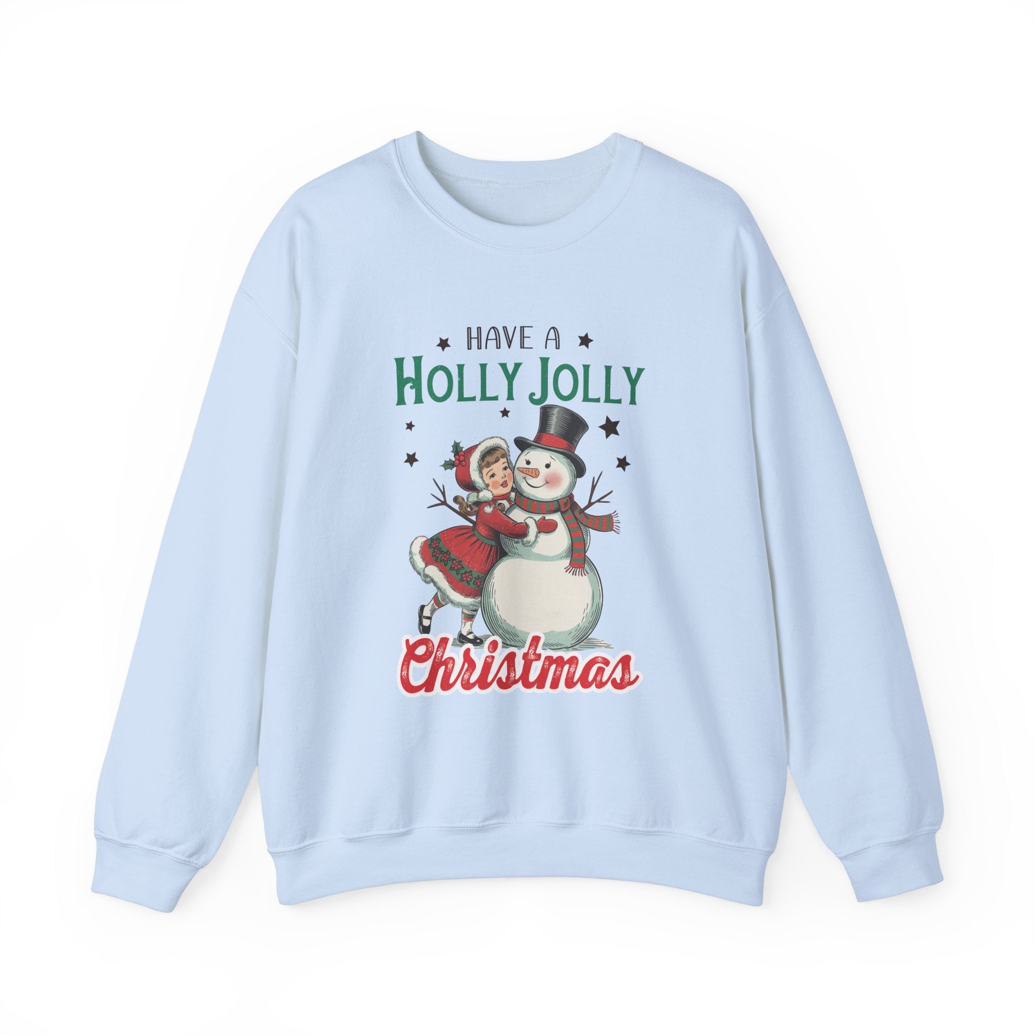 Holly Jolly Snowman Christmas Sweatshirt