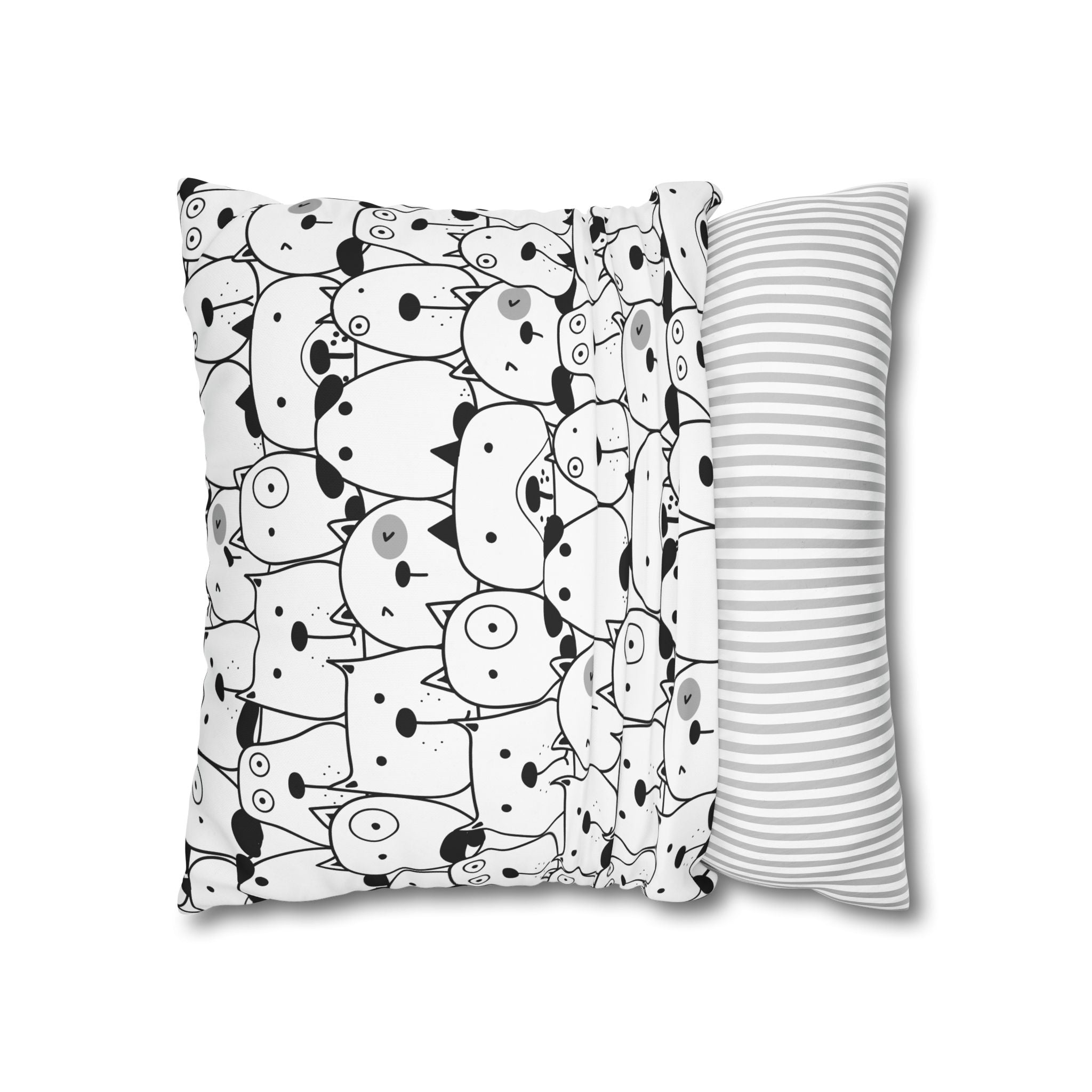 Cute Puppy Faces Pillowcase - Dog Pattern