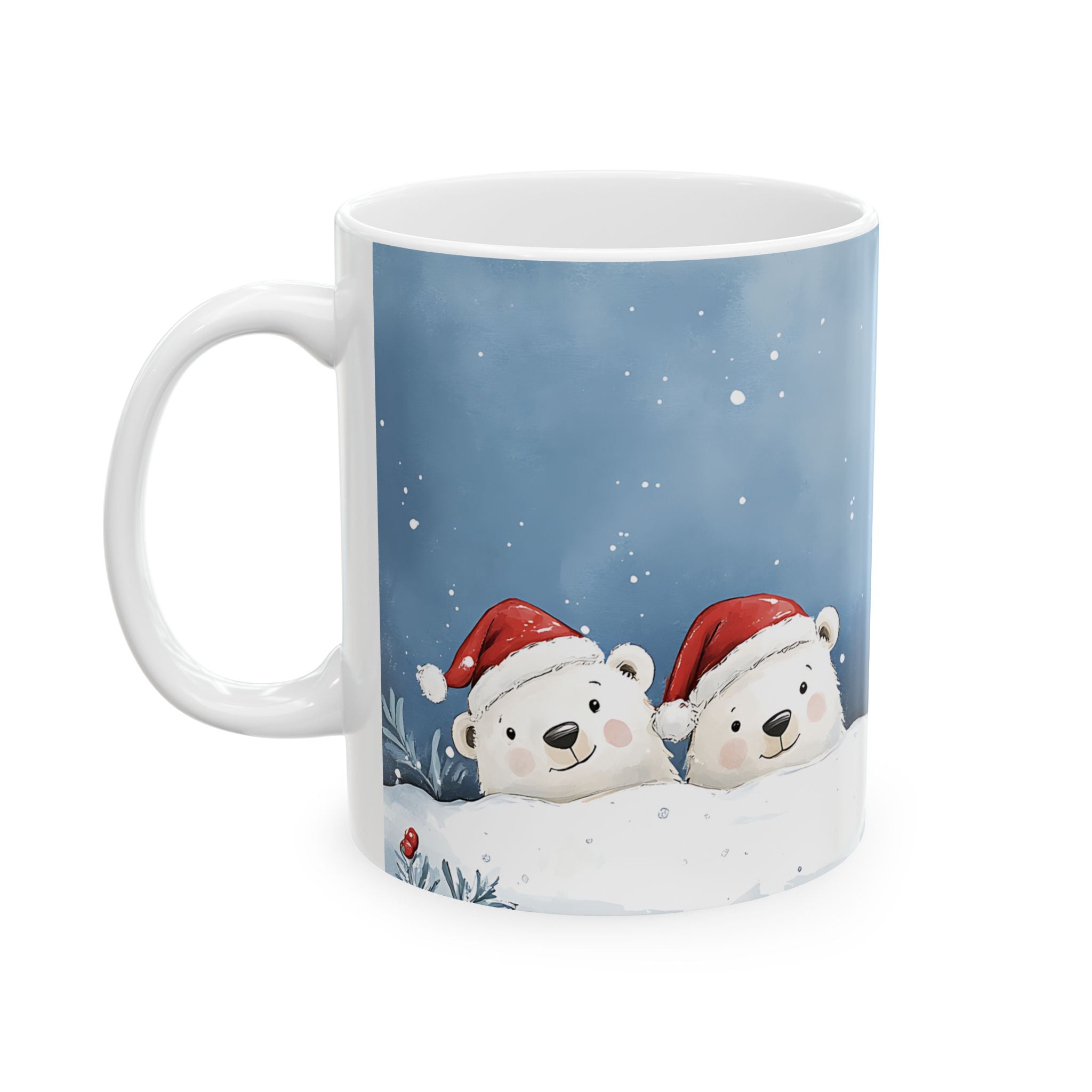 Polar Bear Cubs Christmas Mug