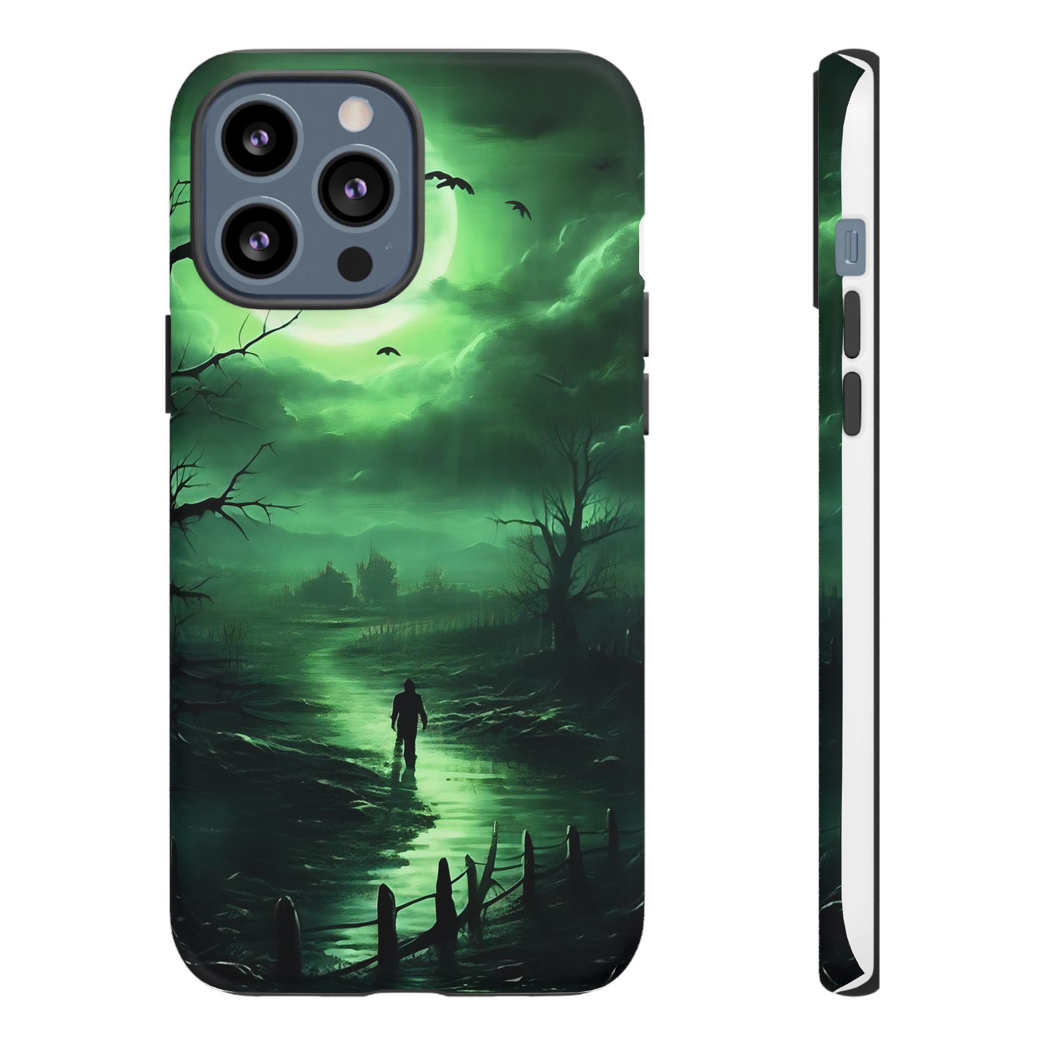 Swamp Moon Gothic iPhone Case - Hexagon Stone