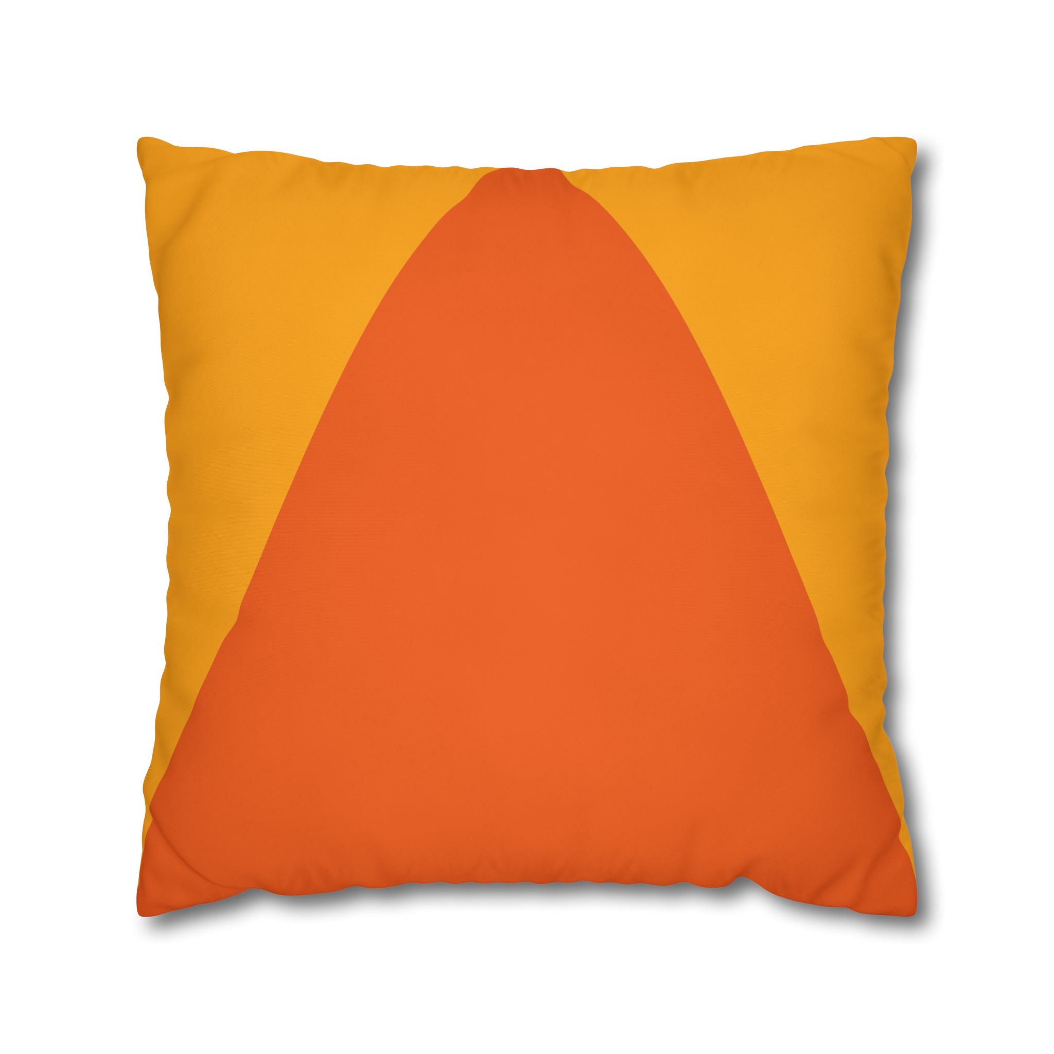 Geometric Orange Pillowcase - Modern Design