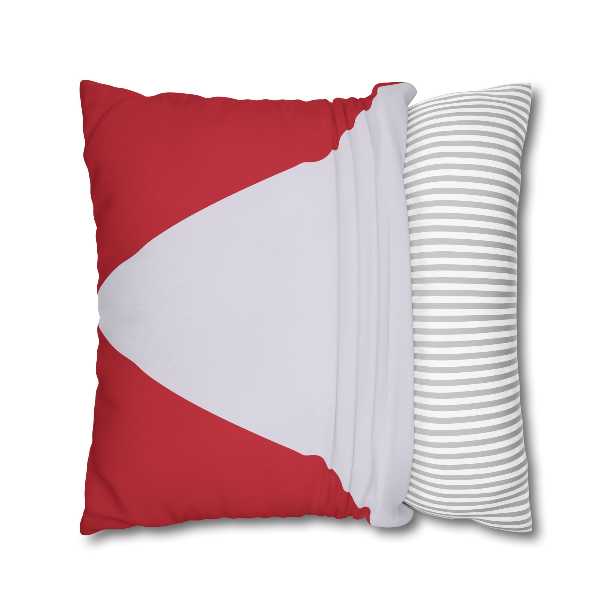 Geometric Crimson & Lavender Pillowcase