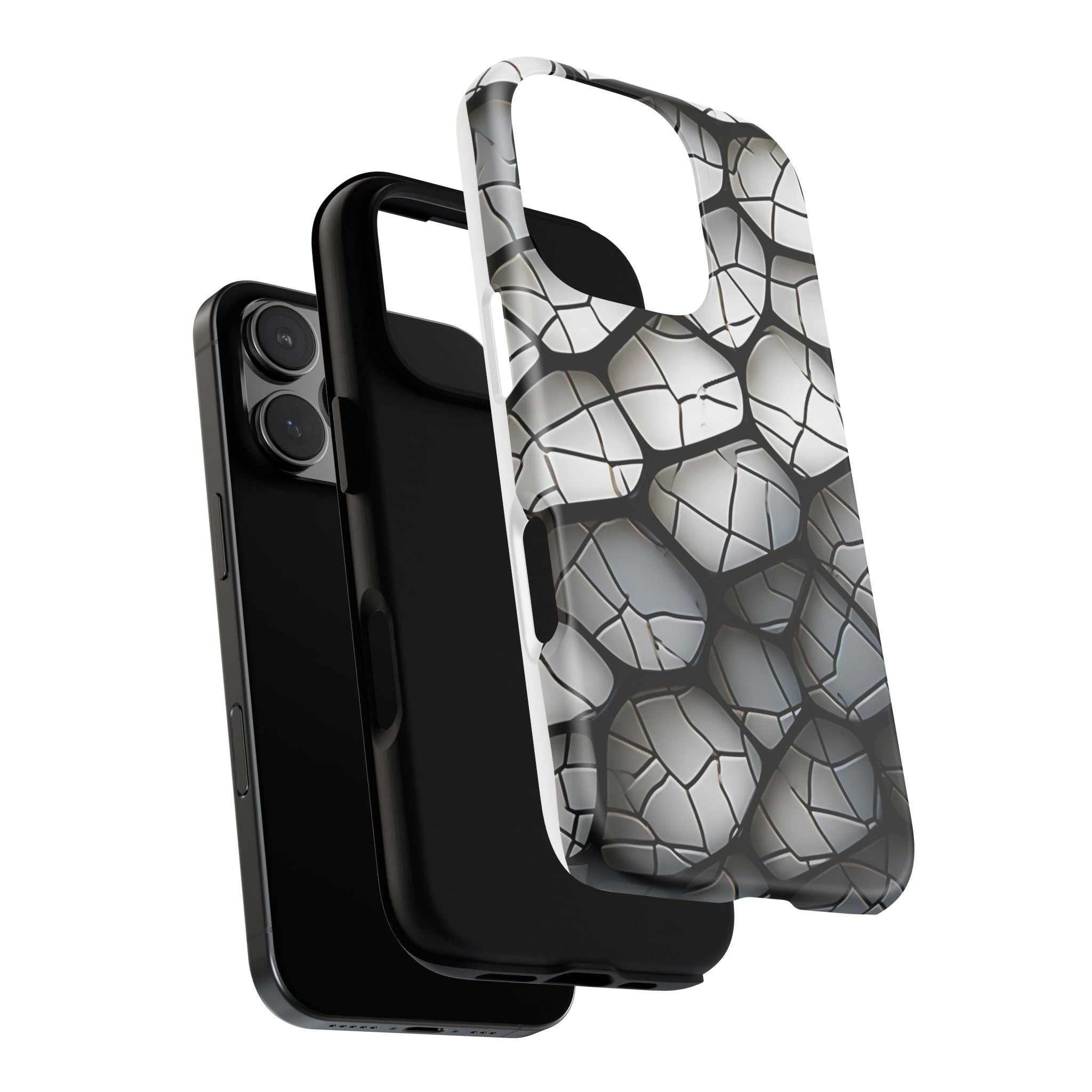 Abstract Mosaic iPhone Case - Textured & Chic