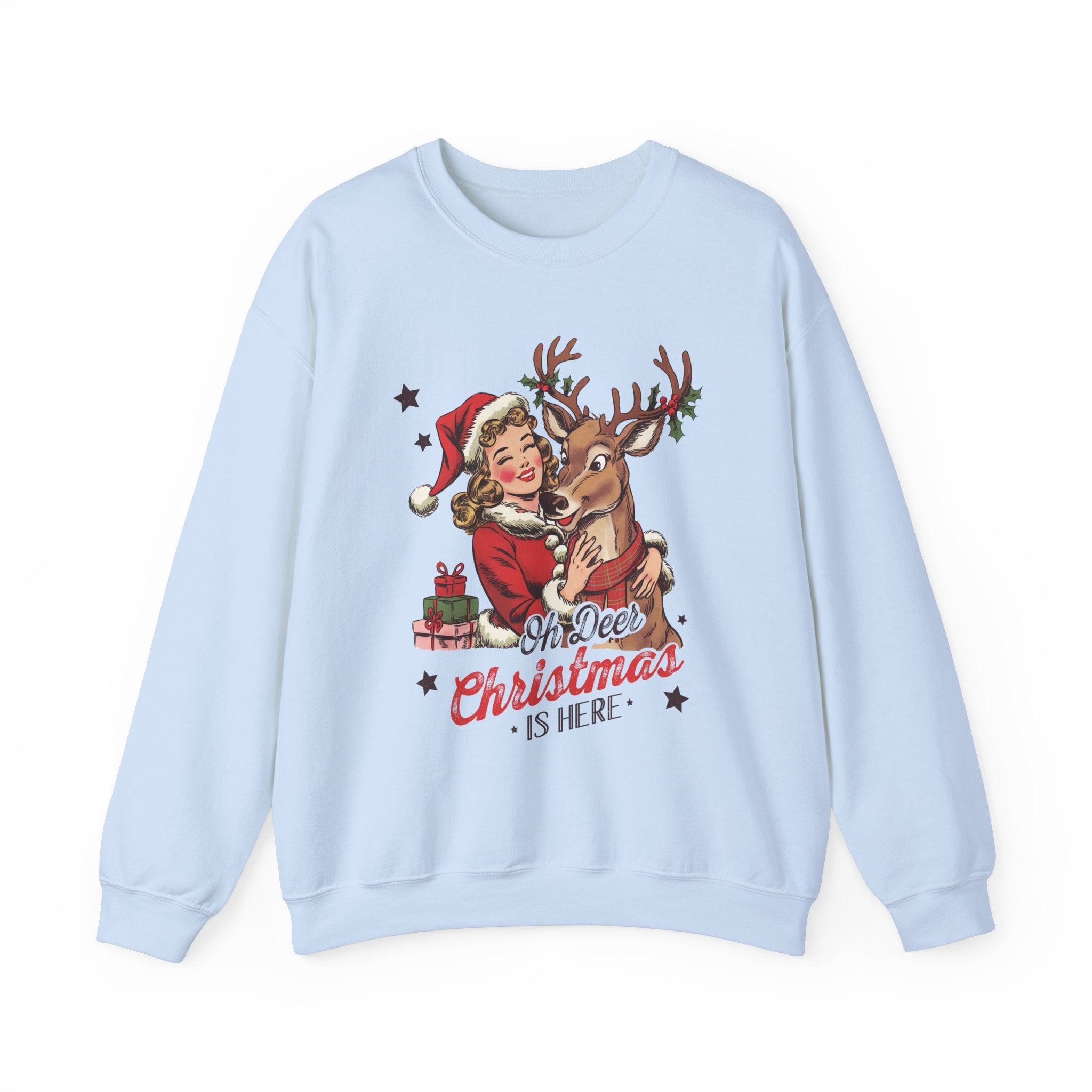 Oh Deer! Christmas Sweatshirt - Retro Holiday Fun