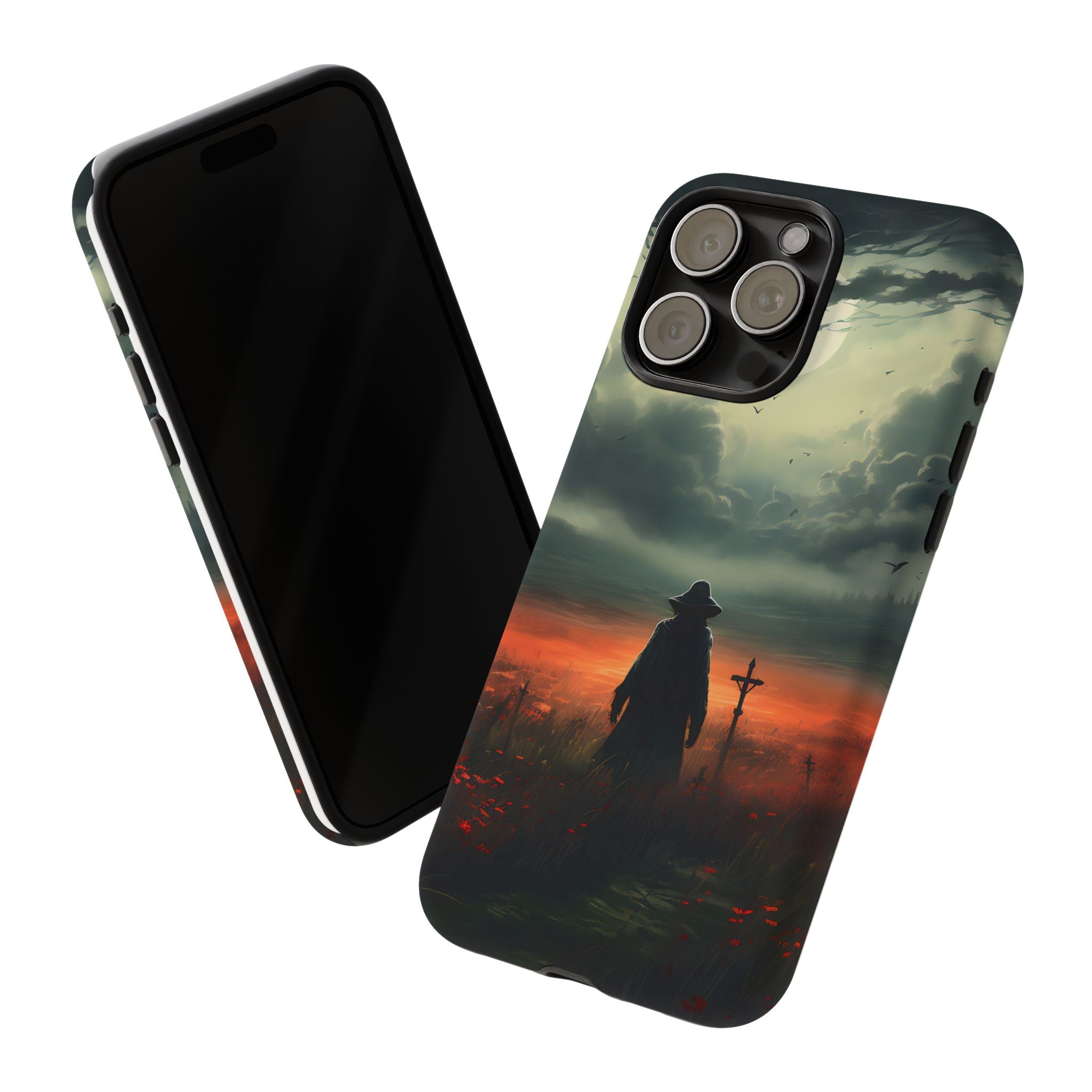 Haunted Field Hexagon Stone iPhone Case