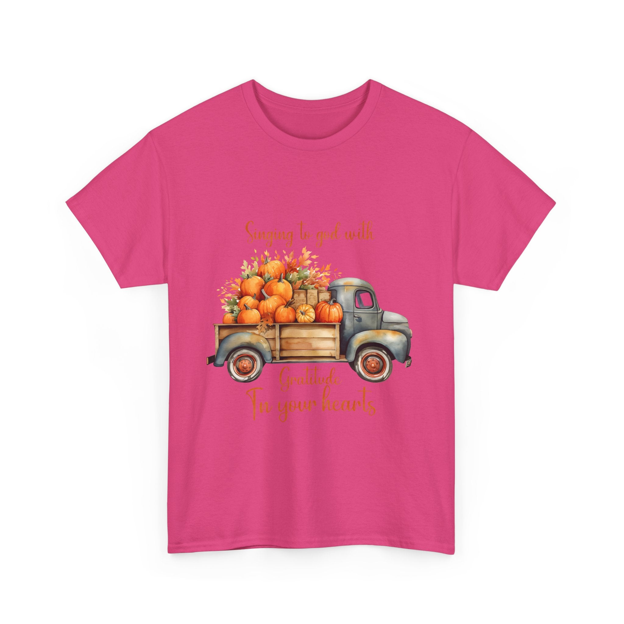 Harvest Gratitude Thanksgiving Truck T-Shirt