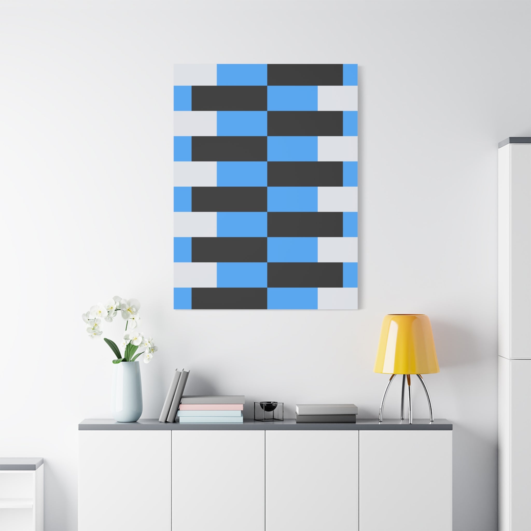 Geometric Abstract Canvas Art Print