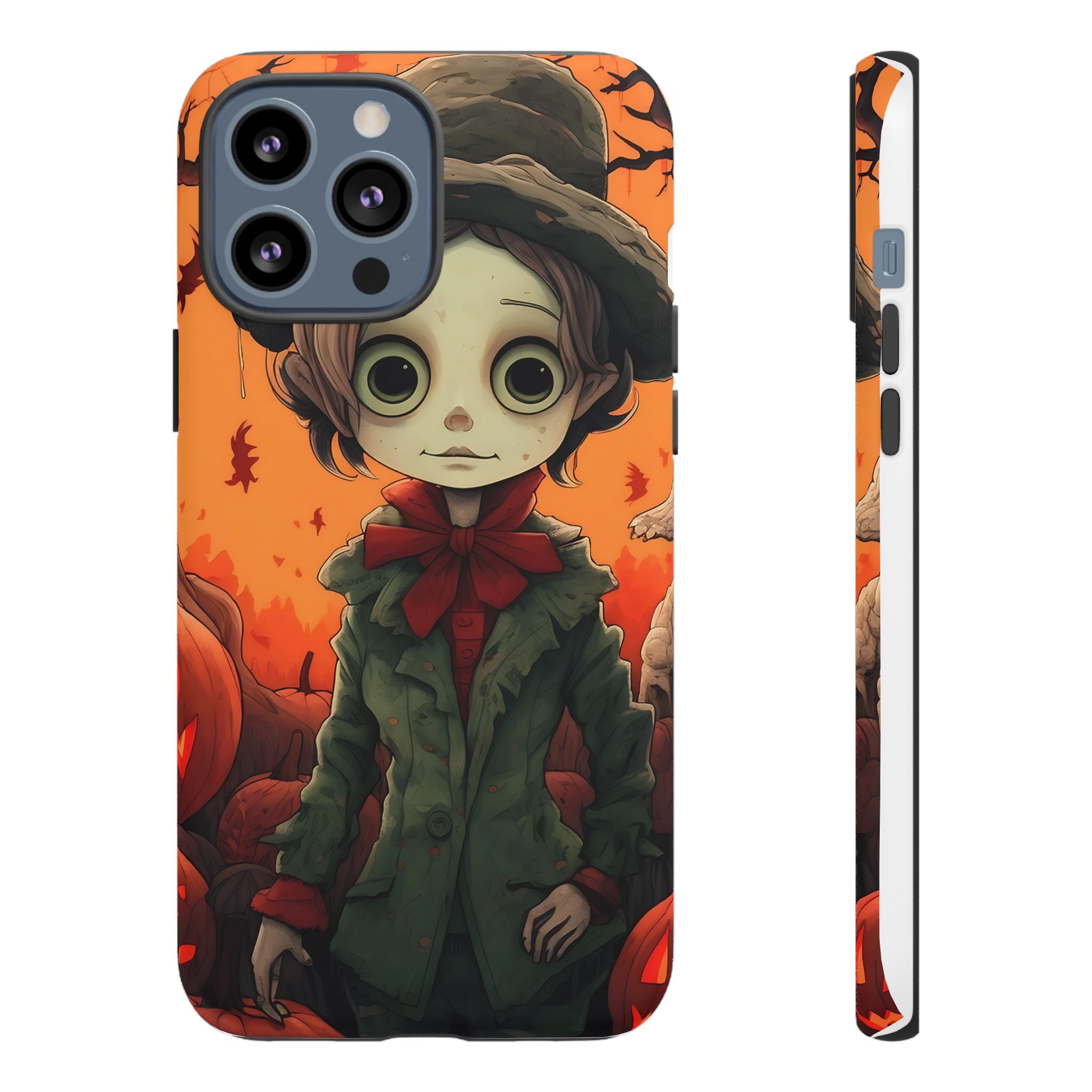 Spooky Autumn Child Hexagon Stone iPhone Case