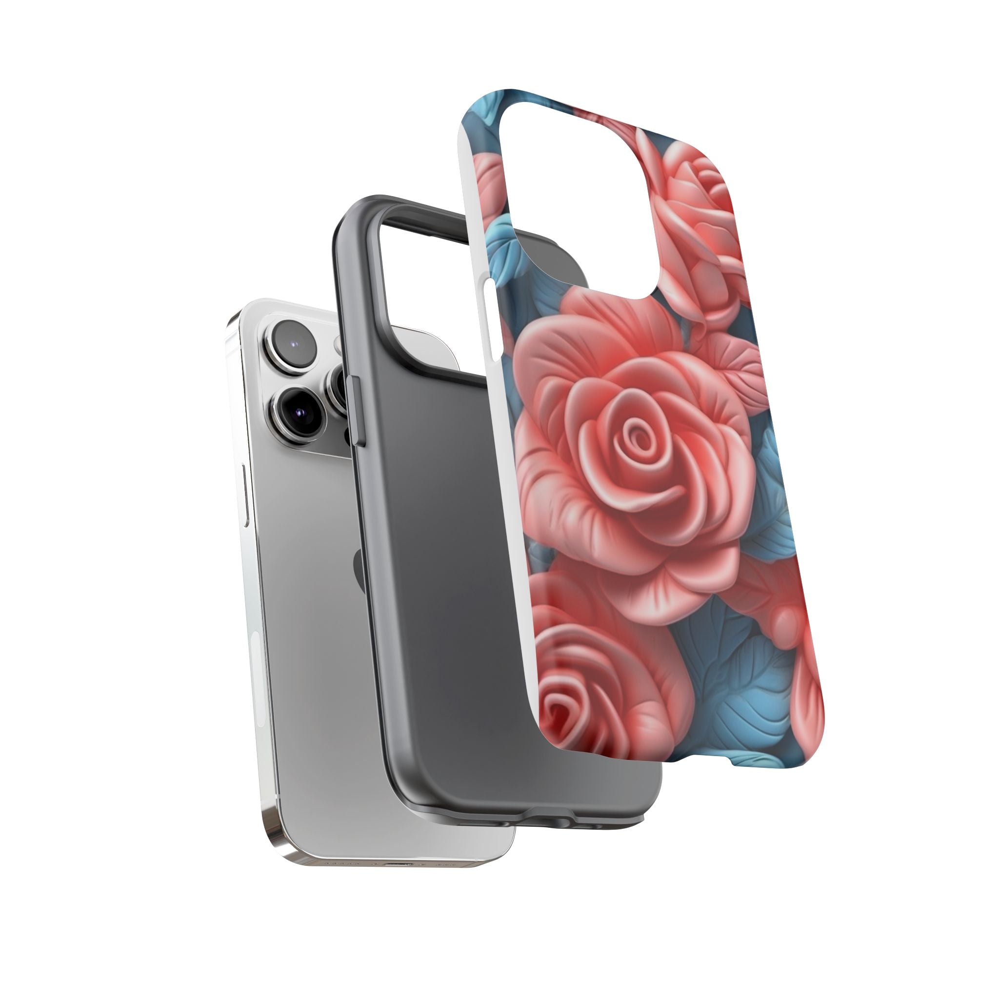 Stylized Floral iPhone Case - Hexagon Stone