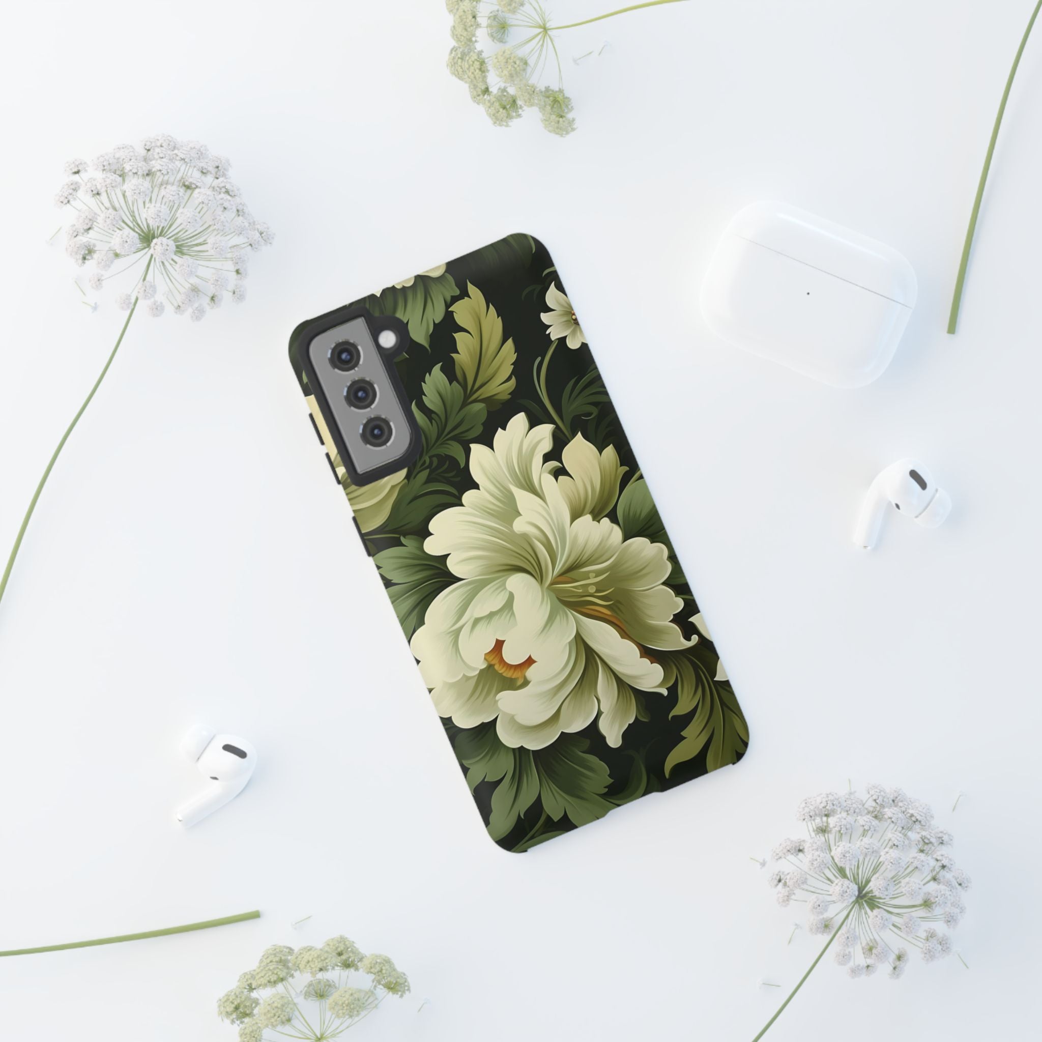 Opulent Floral Samsung Case - Dark Green