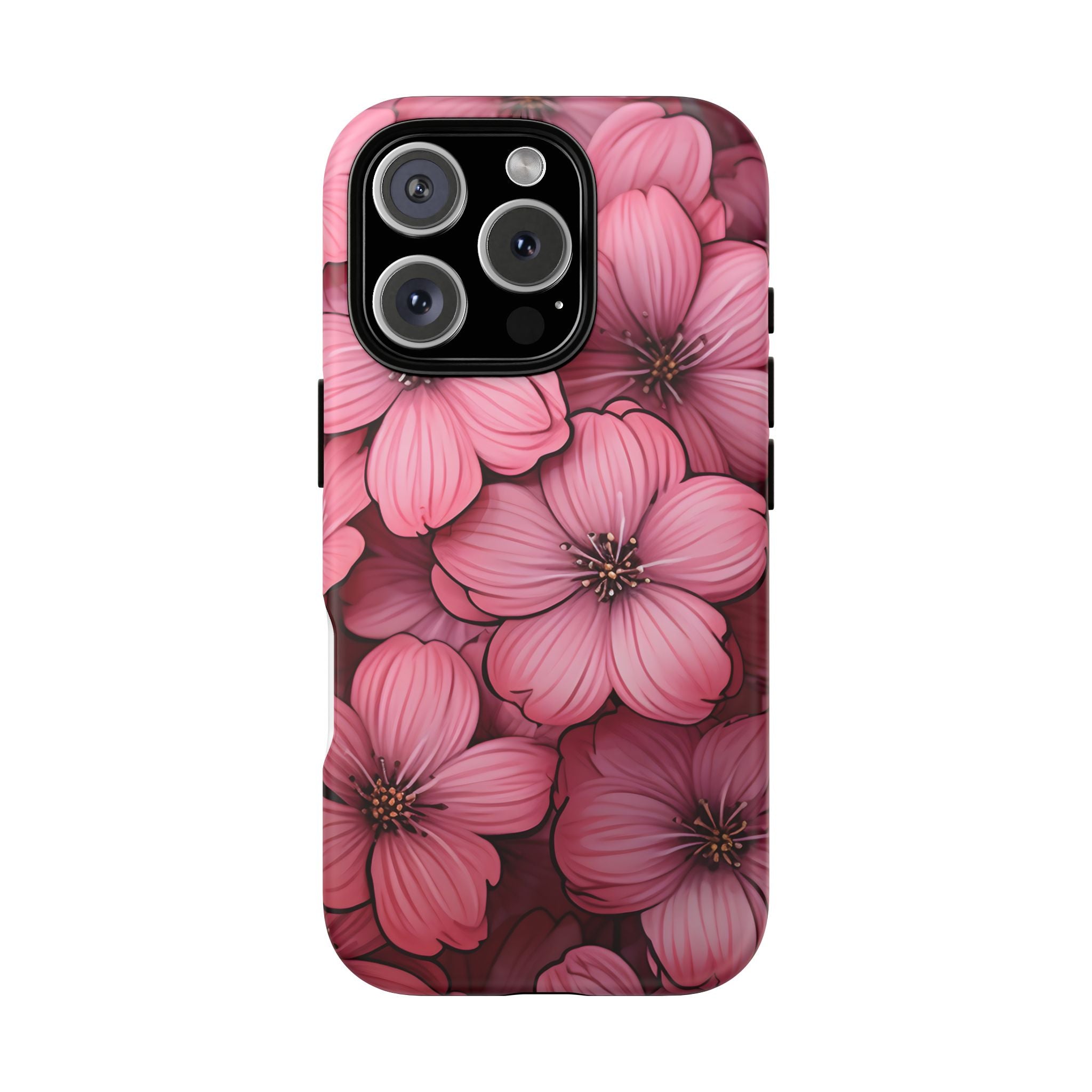 Pink Blossom Hexagon iPhone Case - Rugged