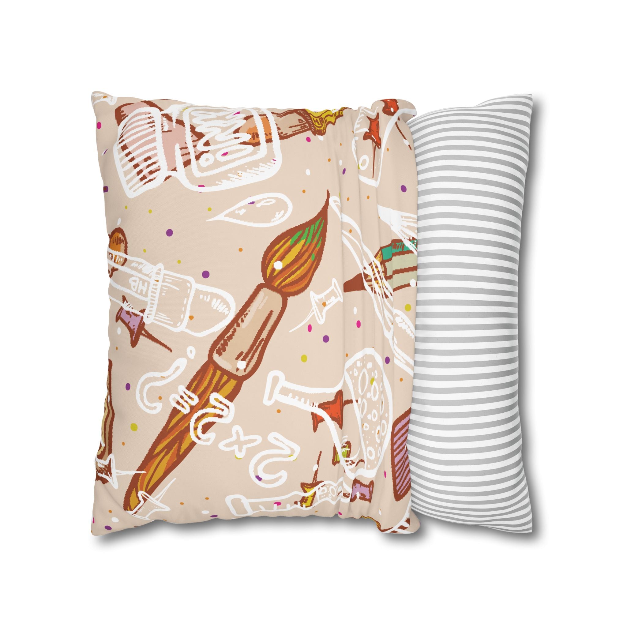 Whimsical School Supplies Pillowcase