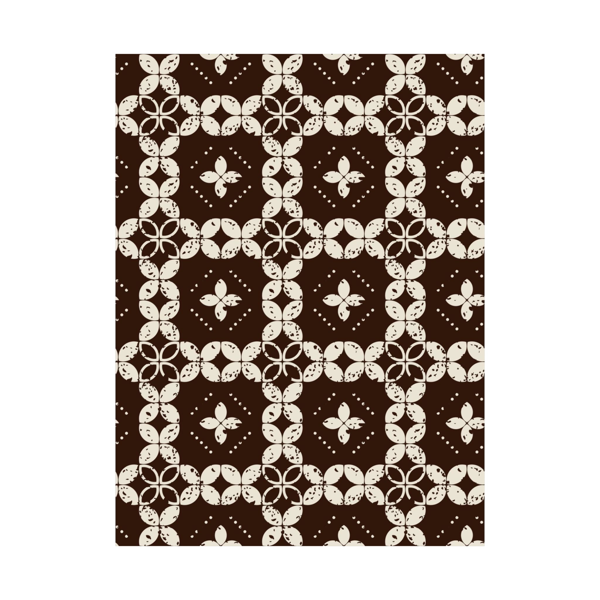 Rustic Geometric Floral Poster Art