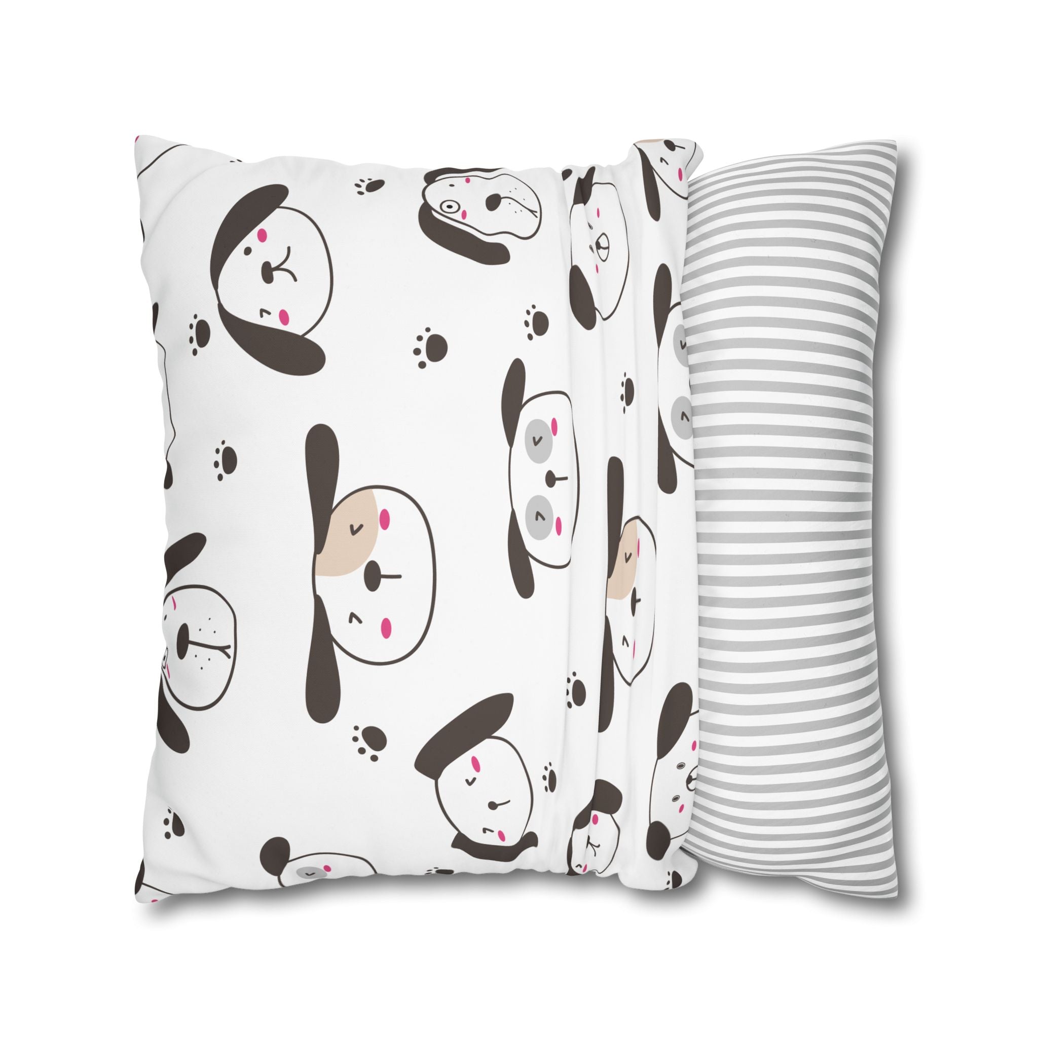 Cute Puppy Paw Print Pillowcase