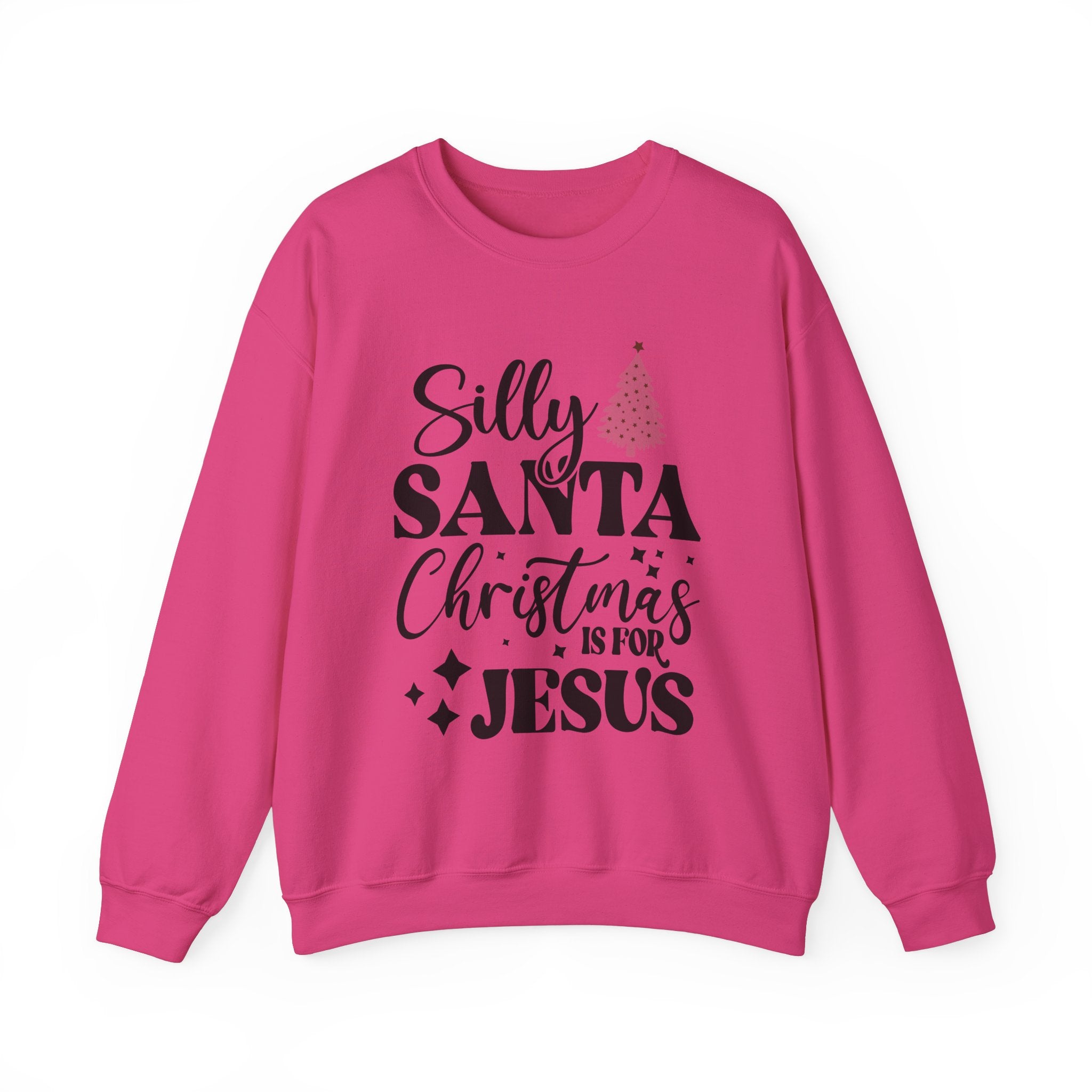 Pink Minimalist Christmas Tree Sweatshirt