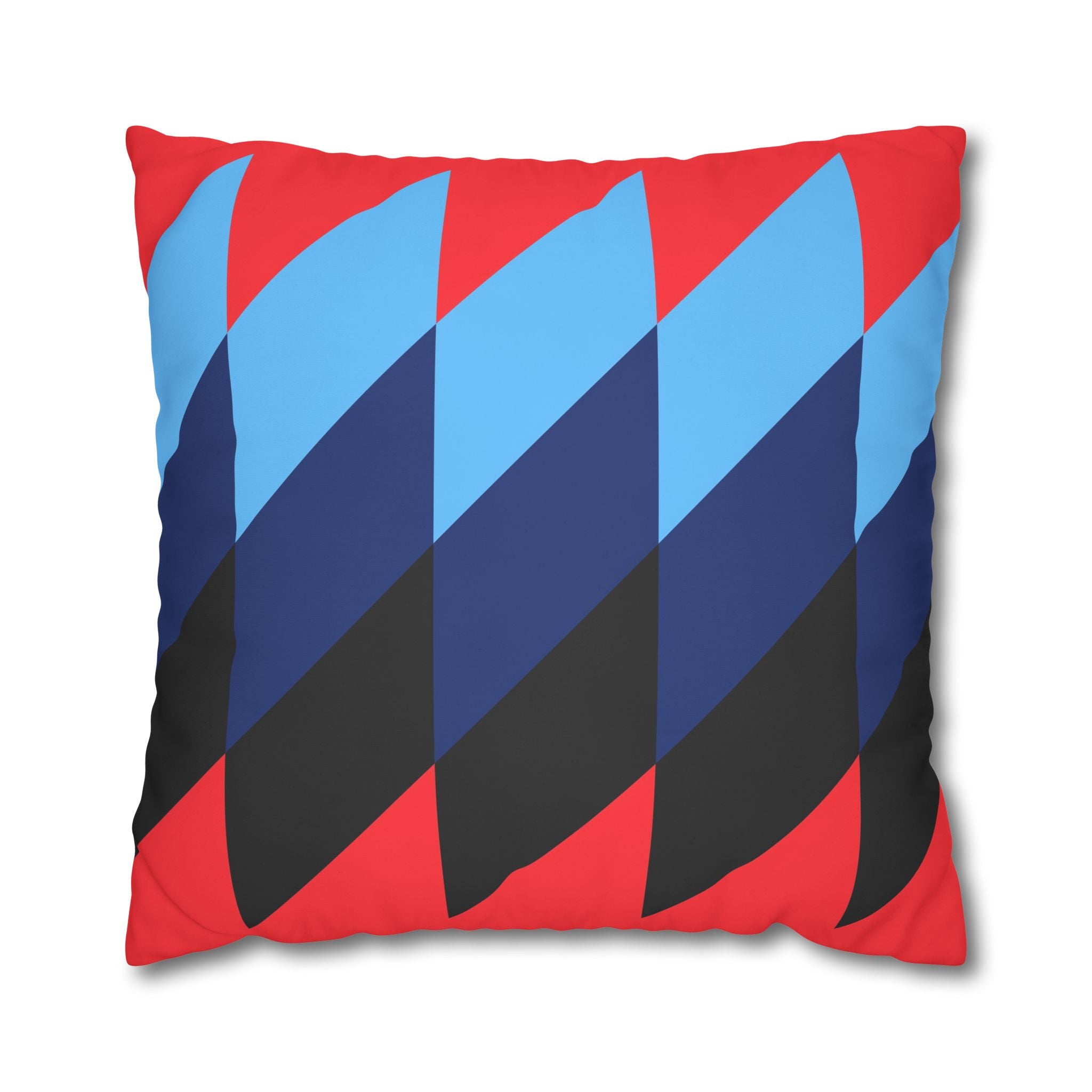 Geometric Red Pillowcase - Modern Design