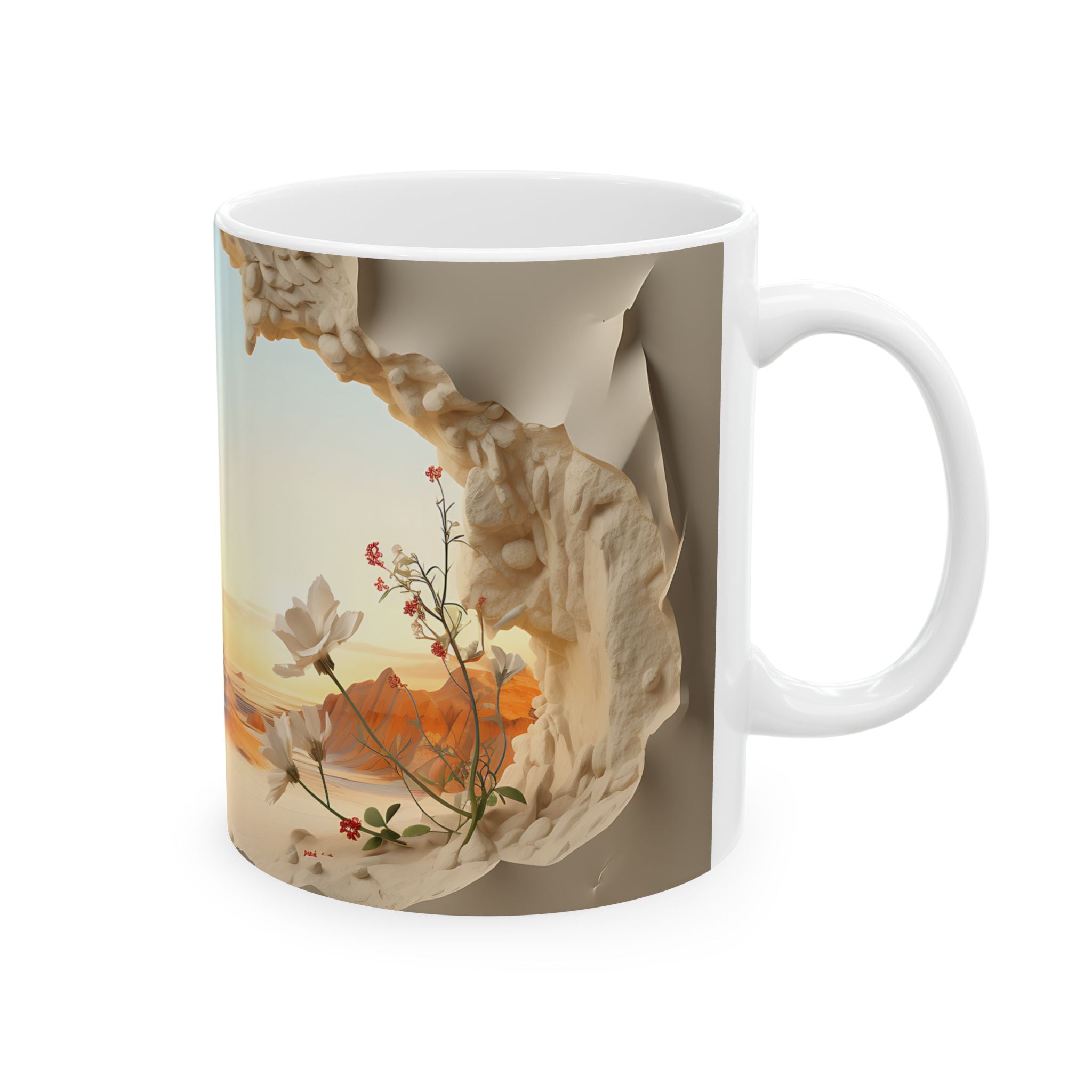 Desert Oasis Mug: Surreal Dreamscape