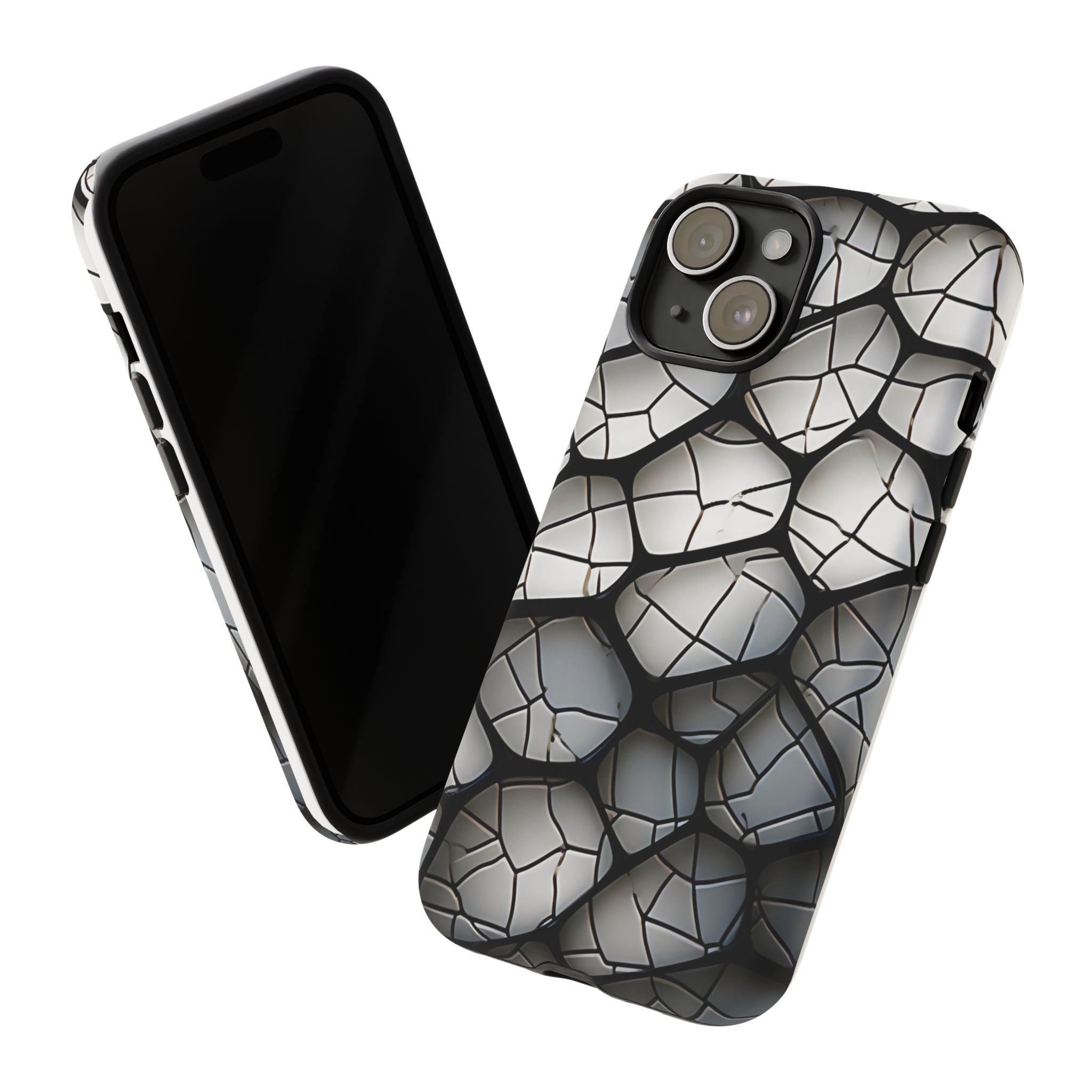 Abstract Mosaic iPhone Case - Textured & Chic