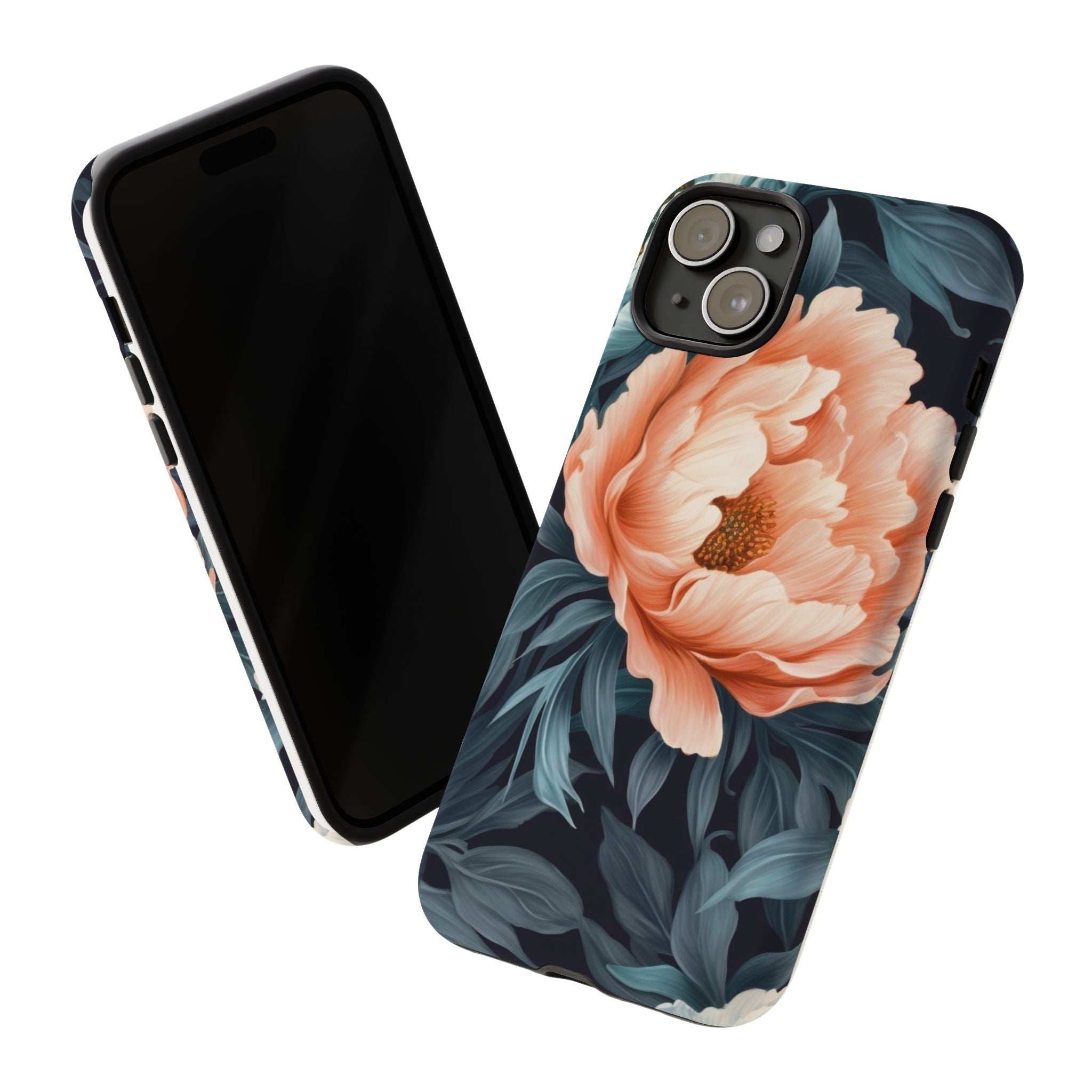 Moody Floral iPhone Case - Hexagon Stone